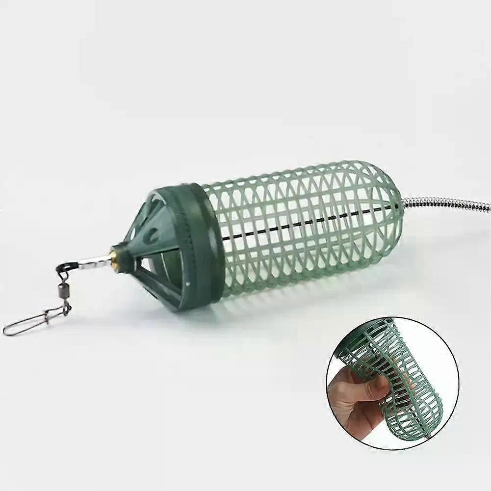 Fishing Feeder Fluorescence Bait Thrower Basket Feeder Holder Fishing Lure Cage Fishing Accessories Fishing Equipment