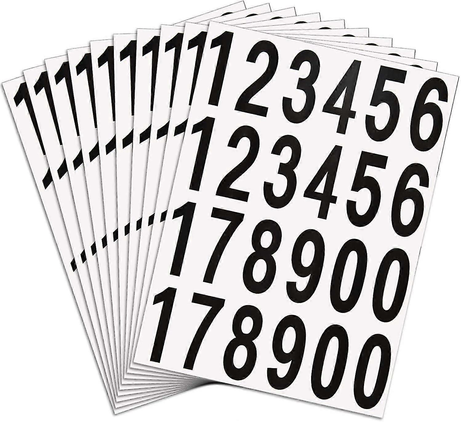 10 Sheets 240 PCS Numbers Stickers Mailbox Numbers Self Adhesive Vinyl Numbers For Residence, 2 Inch