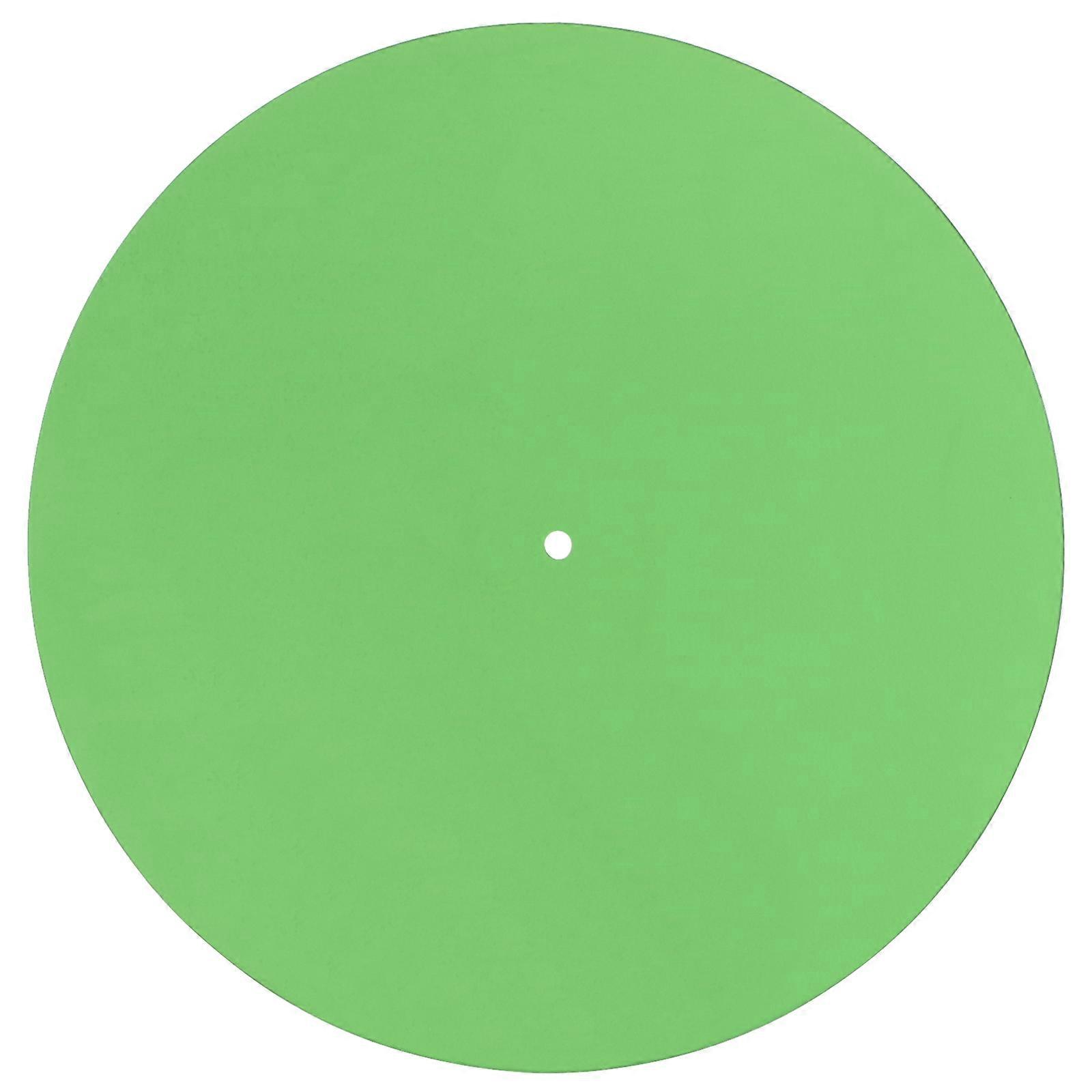 vinyle disque acrylique tapis de remplacement platine vinyle plateau de disque slipmat pour lecteur de disque phonographe facile à utiliser transparent vert