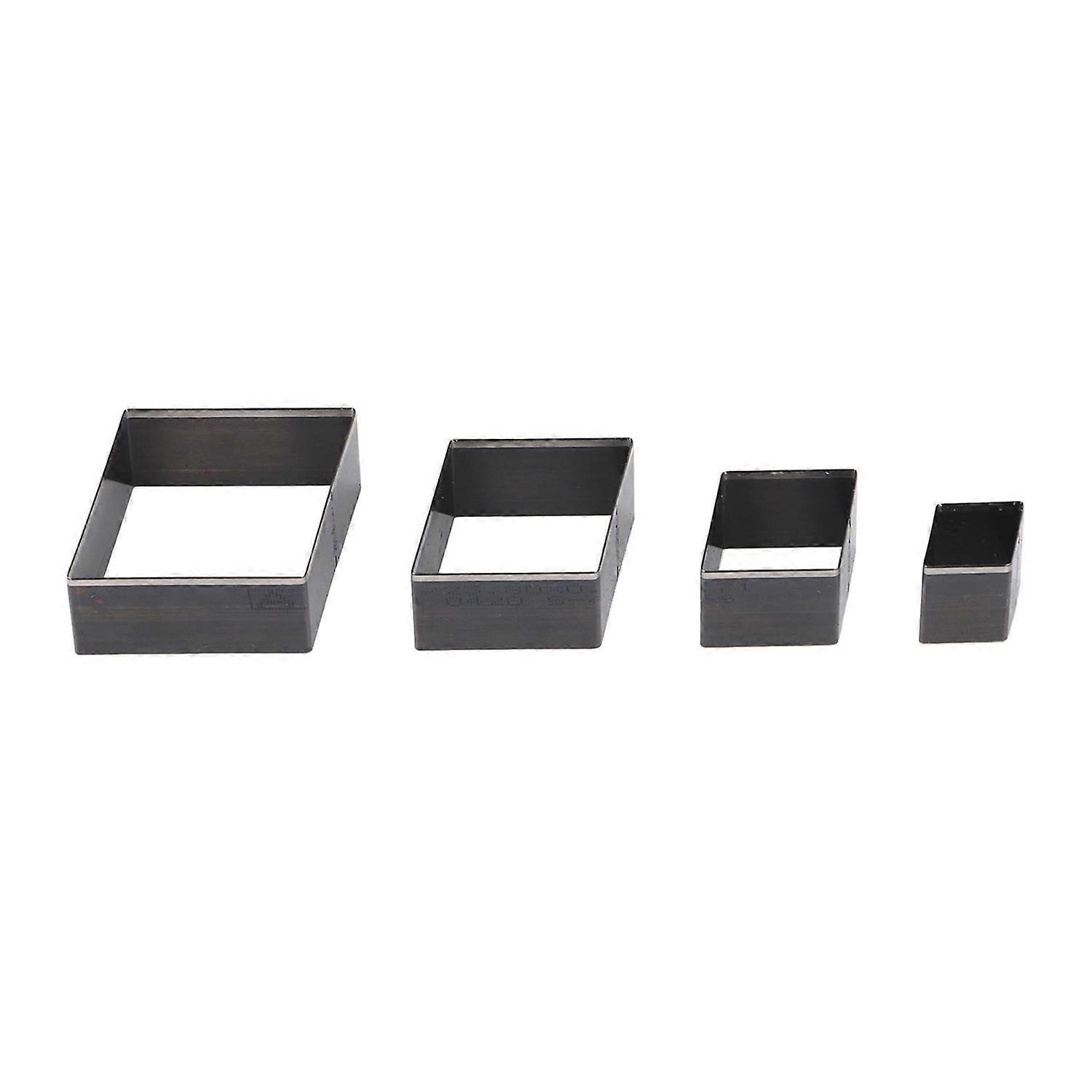 4Pcs Leather Punching Die Alloy Steel 48 38 28 18mm Versatile Leather Cut Molding for Fabric Clay Be