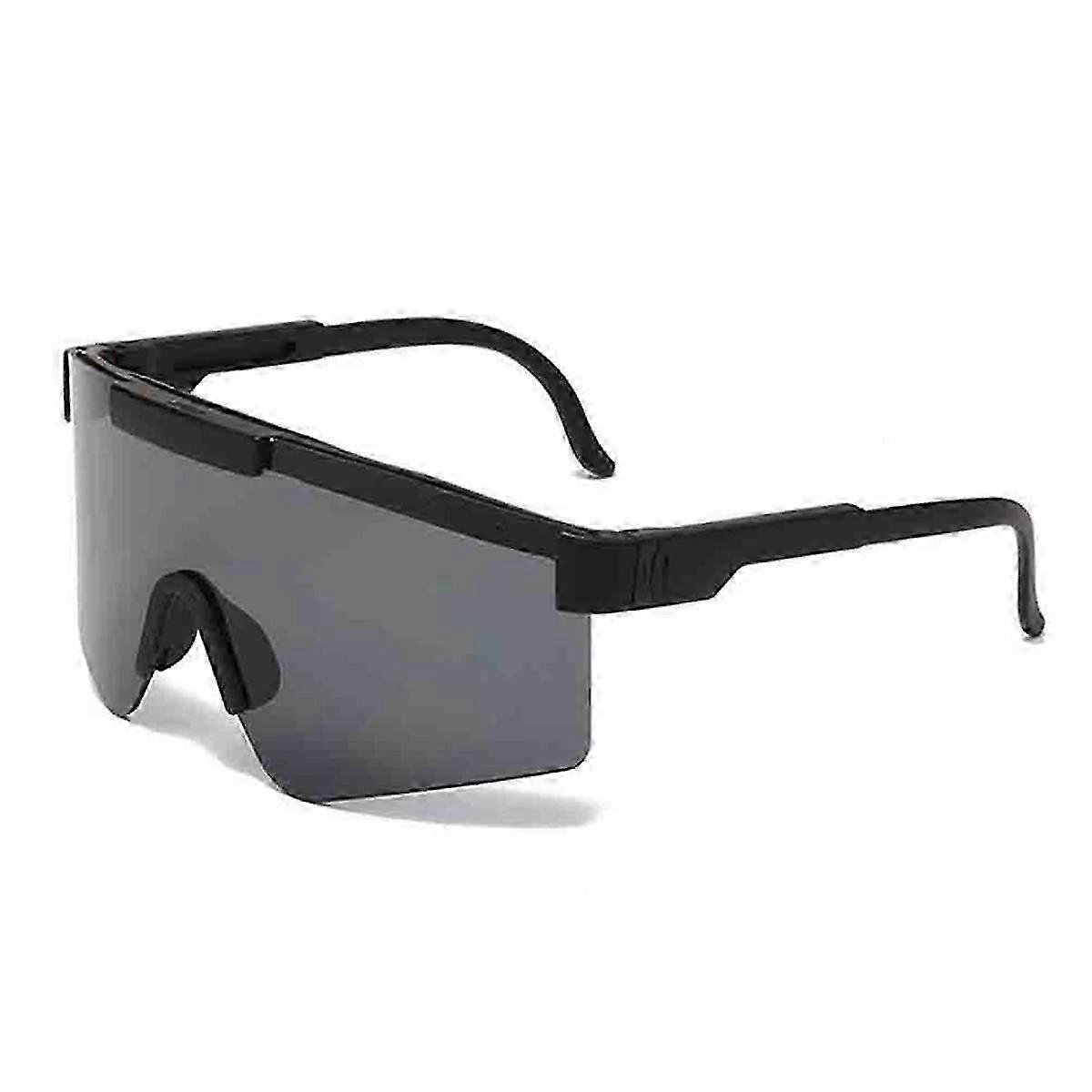 نظارات شمسية بيسبول مستقطبة بالدراجات السوداء للبالغين والمراهقين الأولاد والبنات والرجال والنساء زجاج رياضي