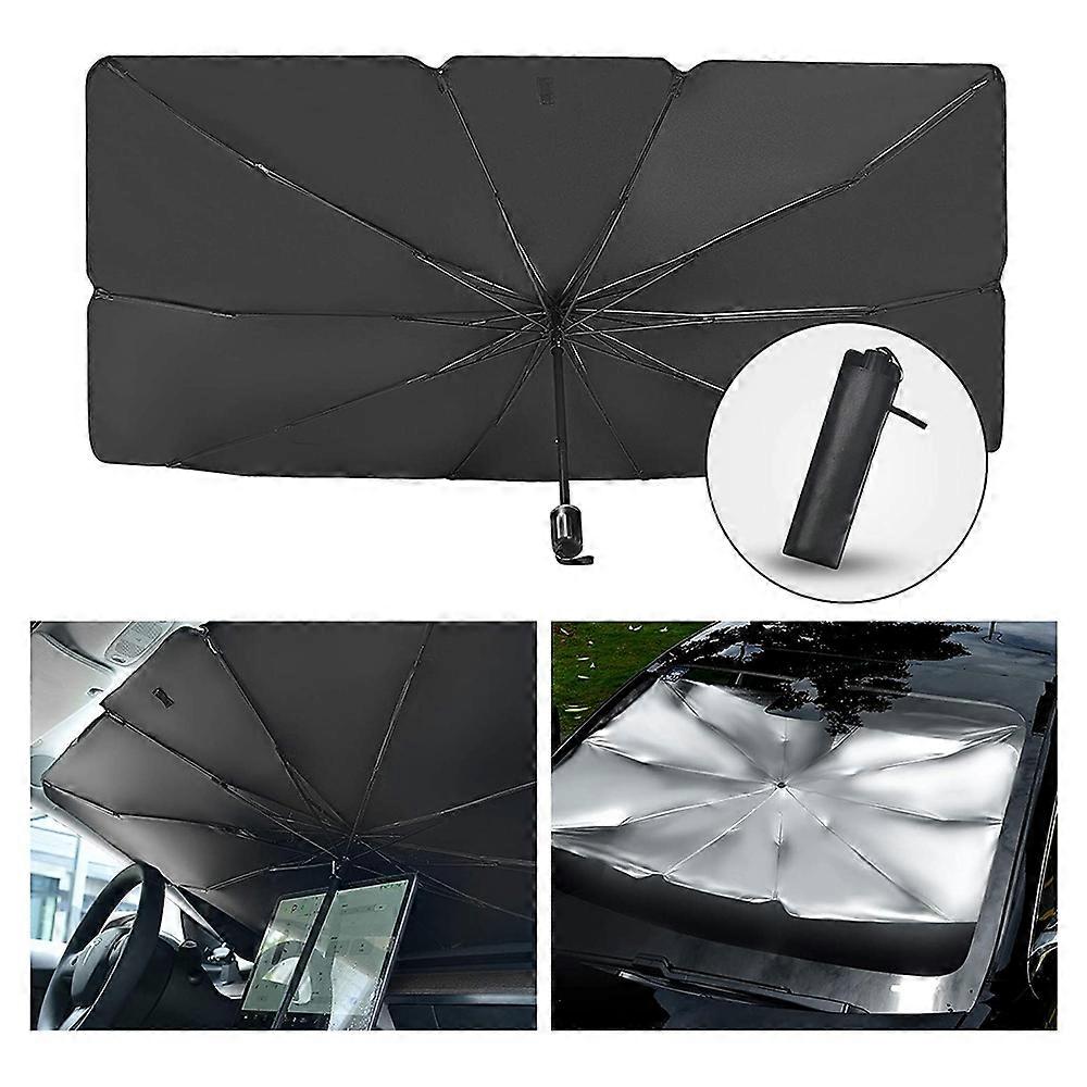 Sedan SUV Car Sun Shade, Windshield UV Protection, Foldable For Easy Storage And Use, Keeps Your Car Cool, Compatible With Most Vehicles