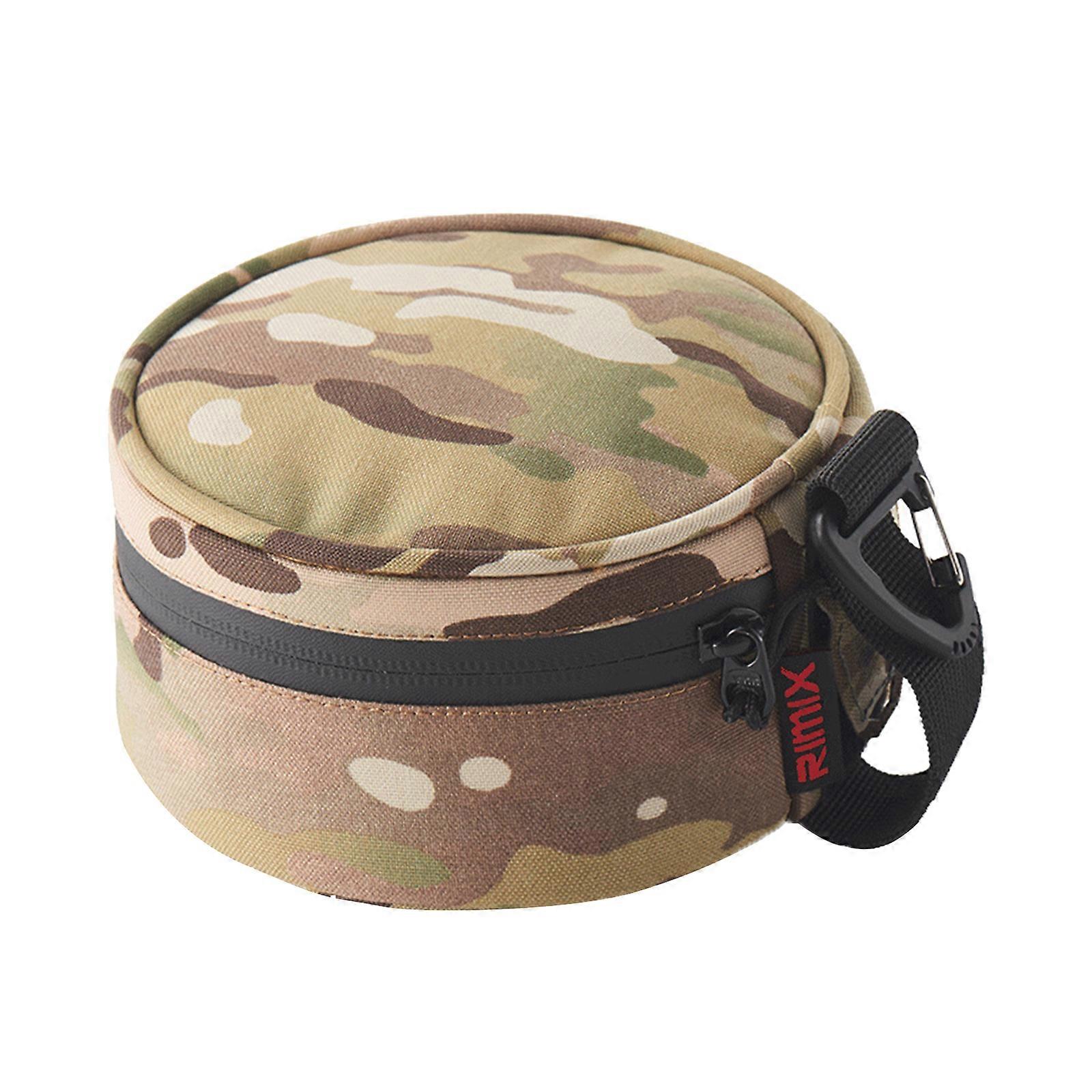 Cup Storage Bag with Triangle Hooks Barbecue Tableware Container for Camping BBQ