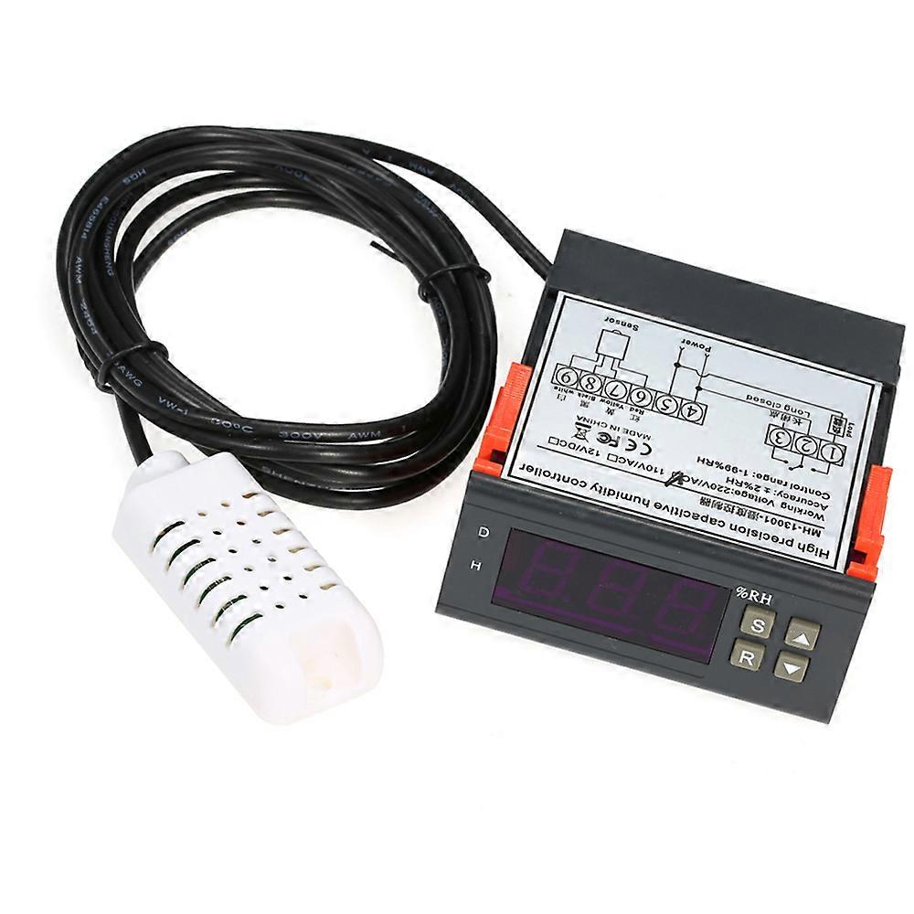10A 220V Mini Digital Air Humidity Control Controller Measuring Range 1% ~ 99% with Sensor