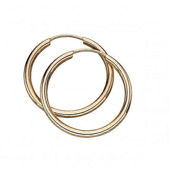 9CT Yellow Gold 20mm Sleeper Hoops Earrings GE2215