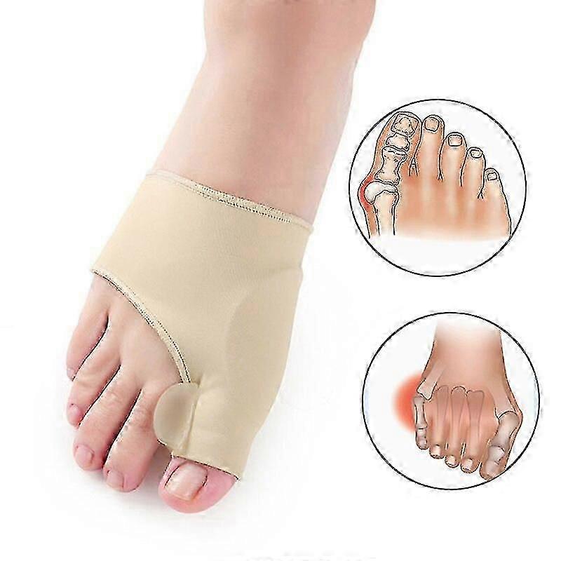 1pair Hallux Valgus Bunion Corrector Pedicure Socks Bone Thumb Big Toe Separator