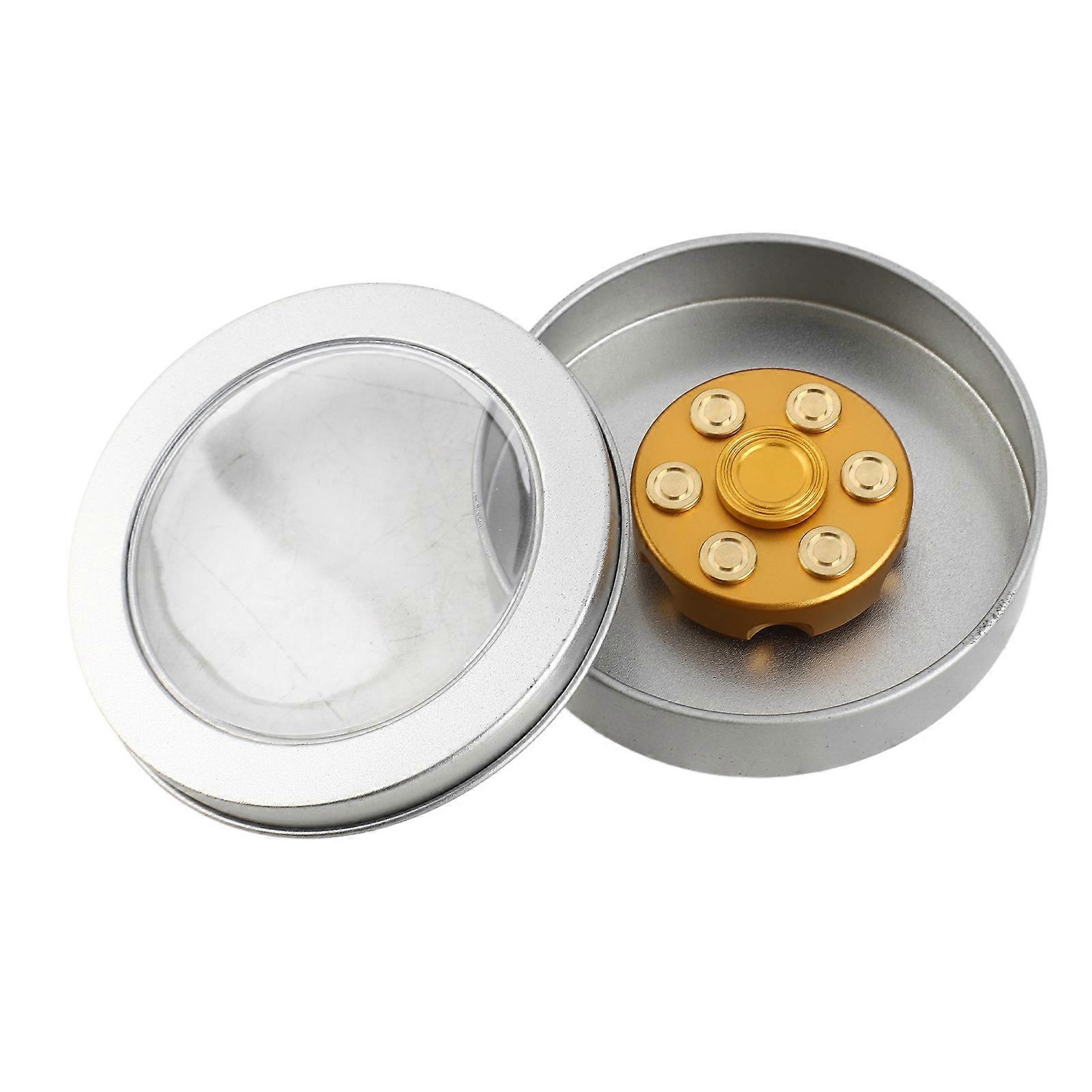 Mini Finger Gyroscope Pure Copper Detachable with Rotating Bullets Fingertip Toys for Adults Children