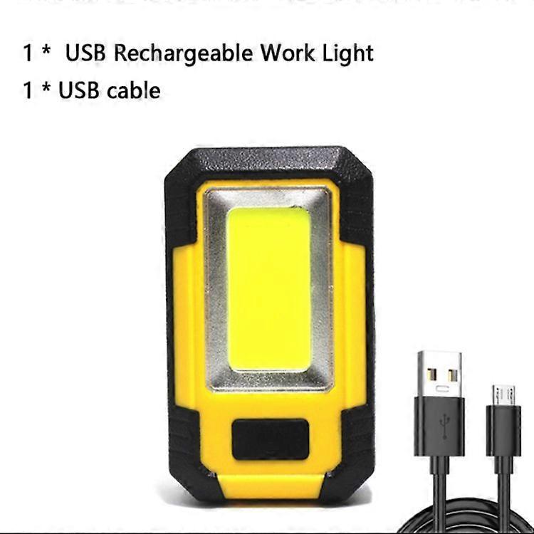COB Portable Work Light Internal 18650 Rechargeable Battery Flashlight with Magnetic Outdoor Camping Fishing Repairing Spotlight Lamps