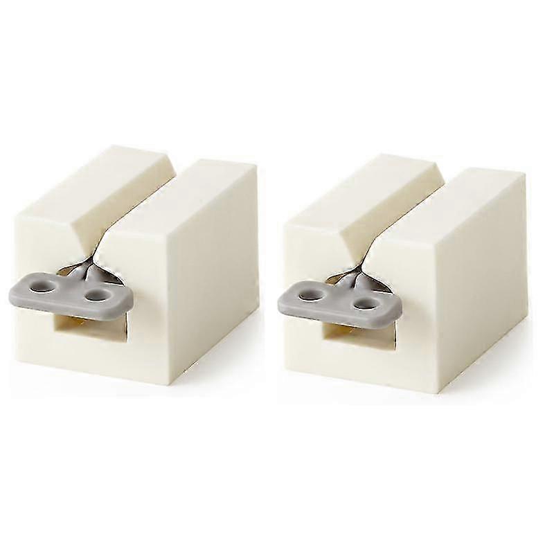 2-Pack Roller Tube Toothpaste Squeezer Multifunctional Manual Rotary Toothpaste Holder Saves Toothpaste white