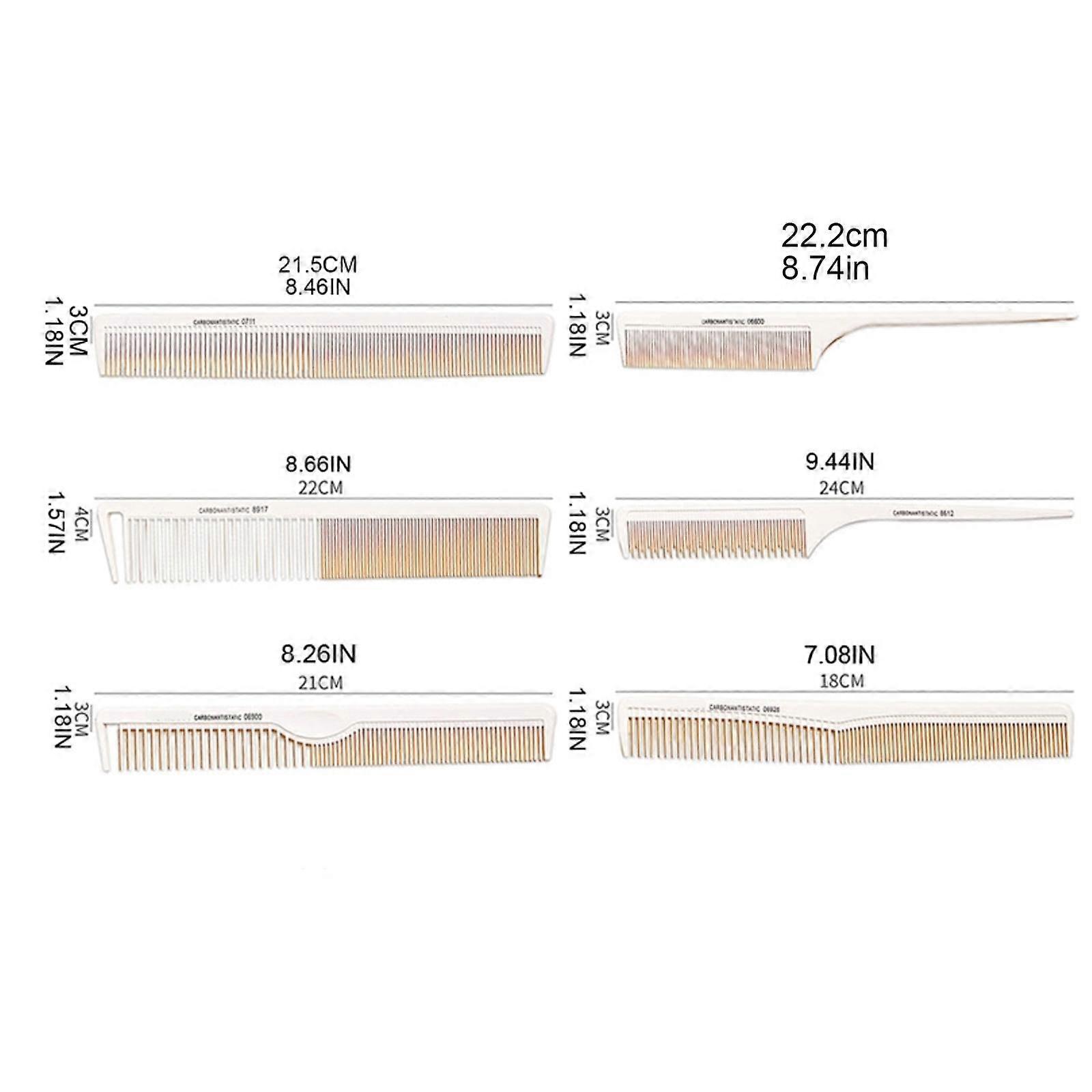 Professional Hair Dye Comb One-way Weave Highlighting Foiling Sectioning Highlight Cutting Combs Salon Hairdressing Tool