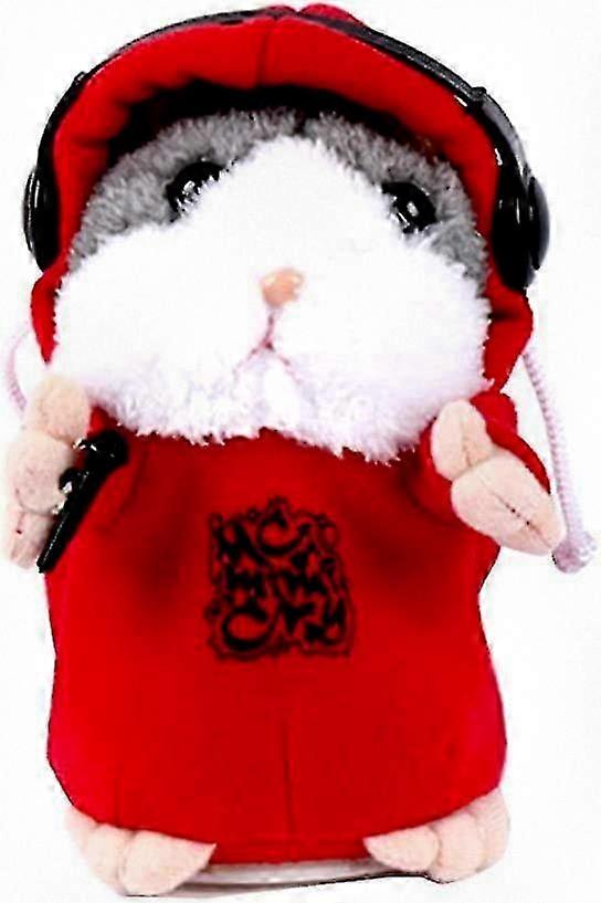 1pc Electronic Interactive Hamster Plush Toy with Sound Recording Function, Fun Learning Stuffed Animal for Kids