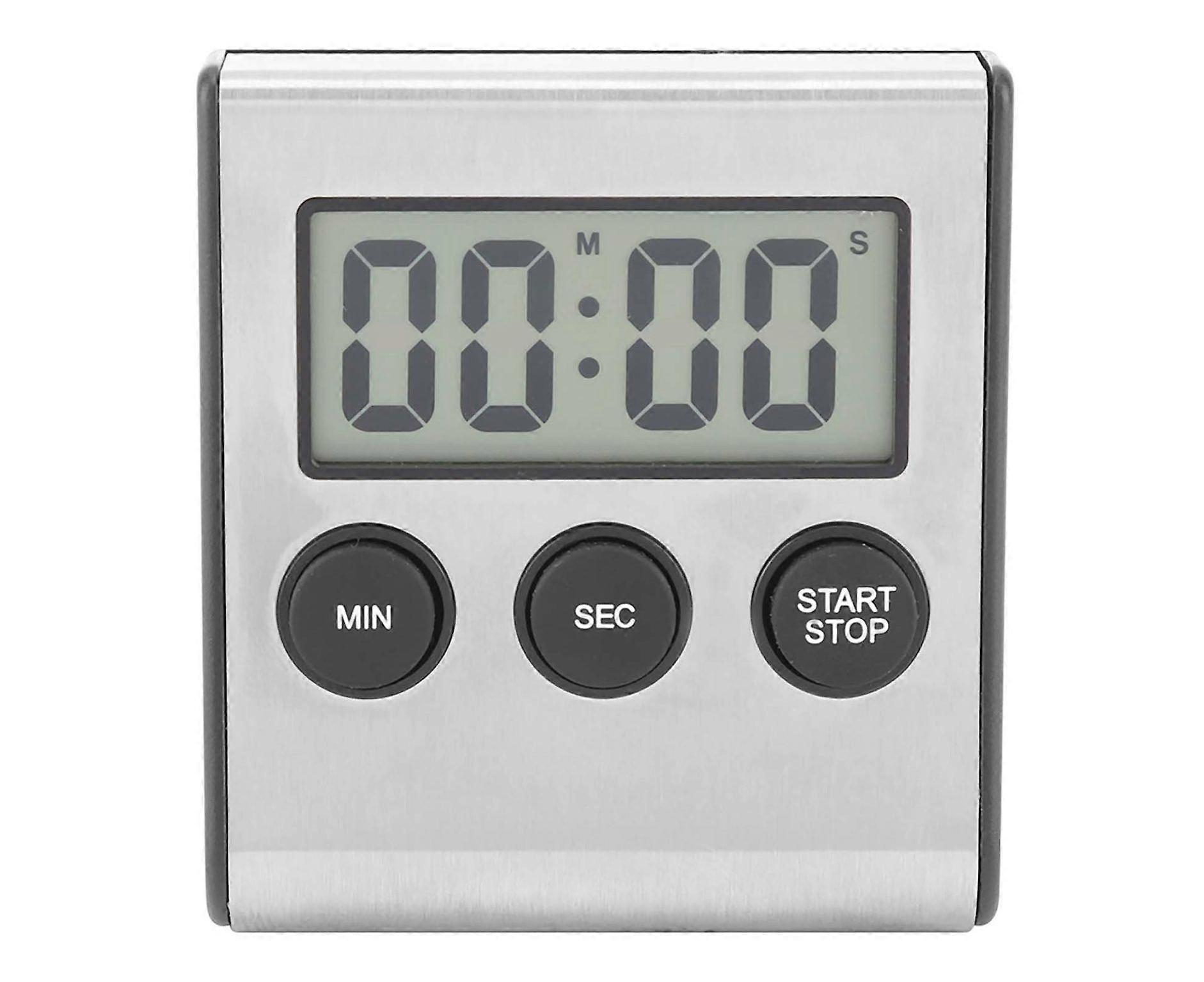 Versatile Digital Kitchen Timer with Loud Alarm - Wall Mounted, Large Display, Easy to Use, Includes AAA Battery