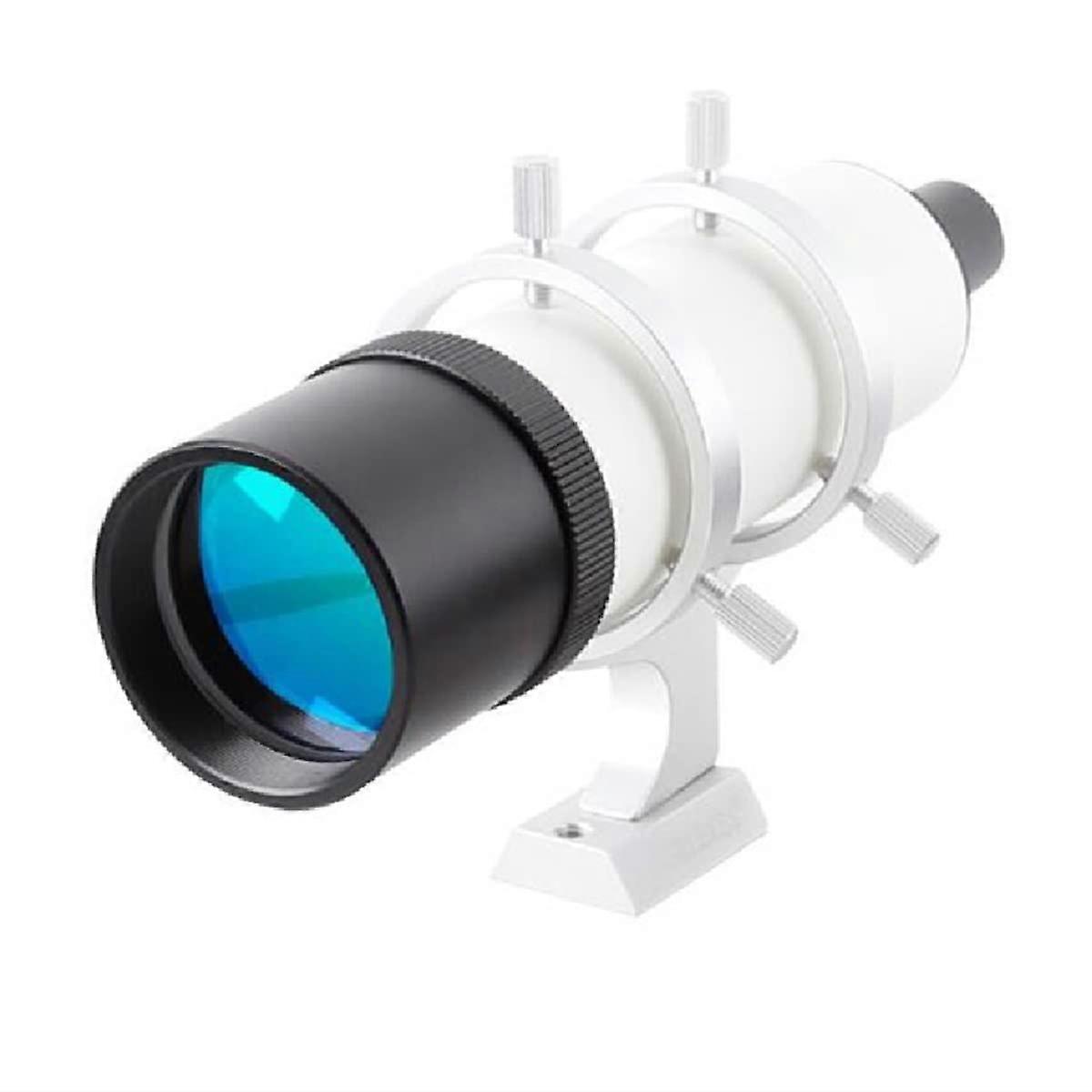 Microscope Kit 7x50 Optical Finder Mirror Tube with Black Or Bracket White Telescope Accessories Microscope Lens Adapters (Color : White Bracket)