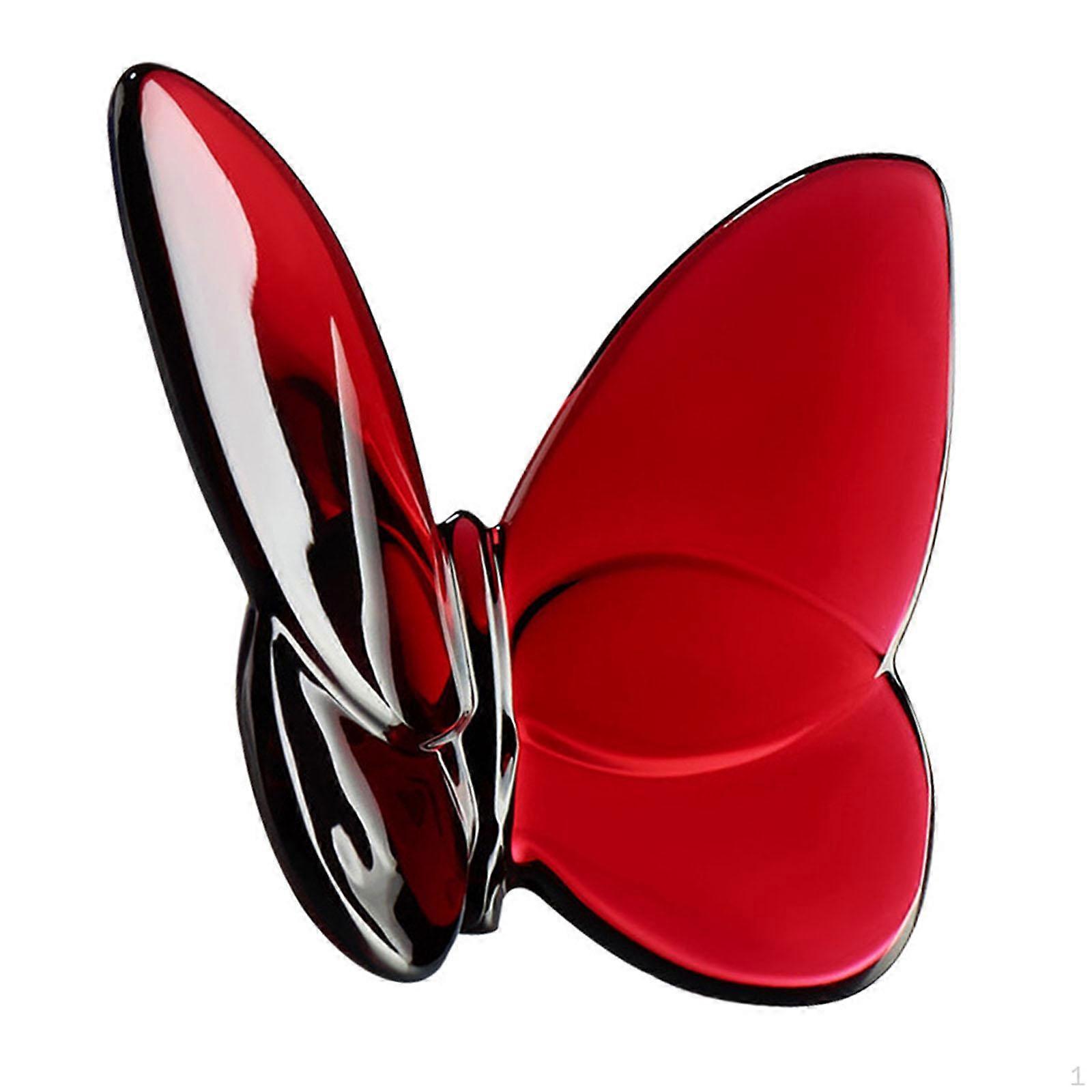 Crystal Butterfly Figurine Flying for Cabinet Office Desk