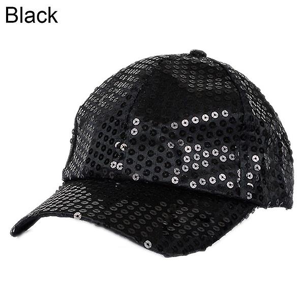 Durable Women's Men's Glitter Sequin Baseball Cap Party Outdoor Adjustable