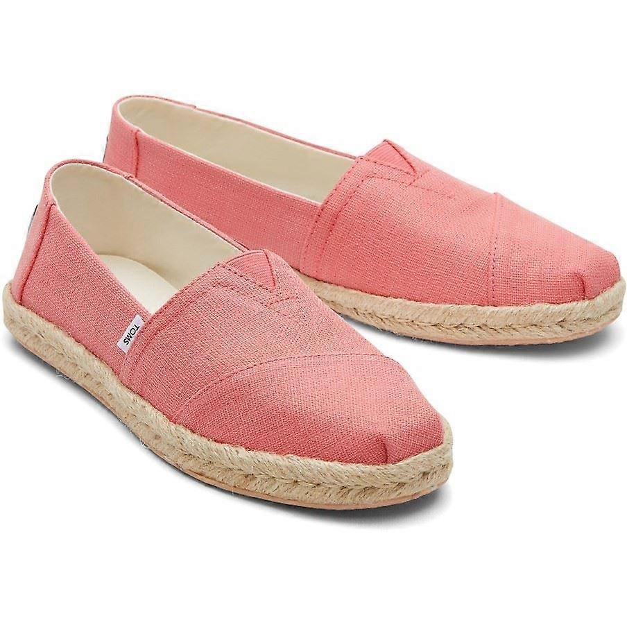 TOMS Alpargata Rope Peach 100% Lyocell Female Slip On Ladies Shoes-8