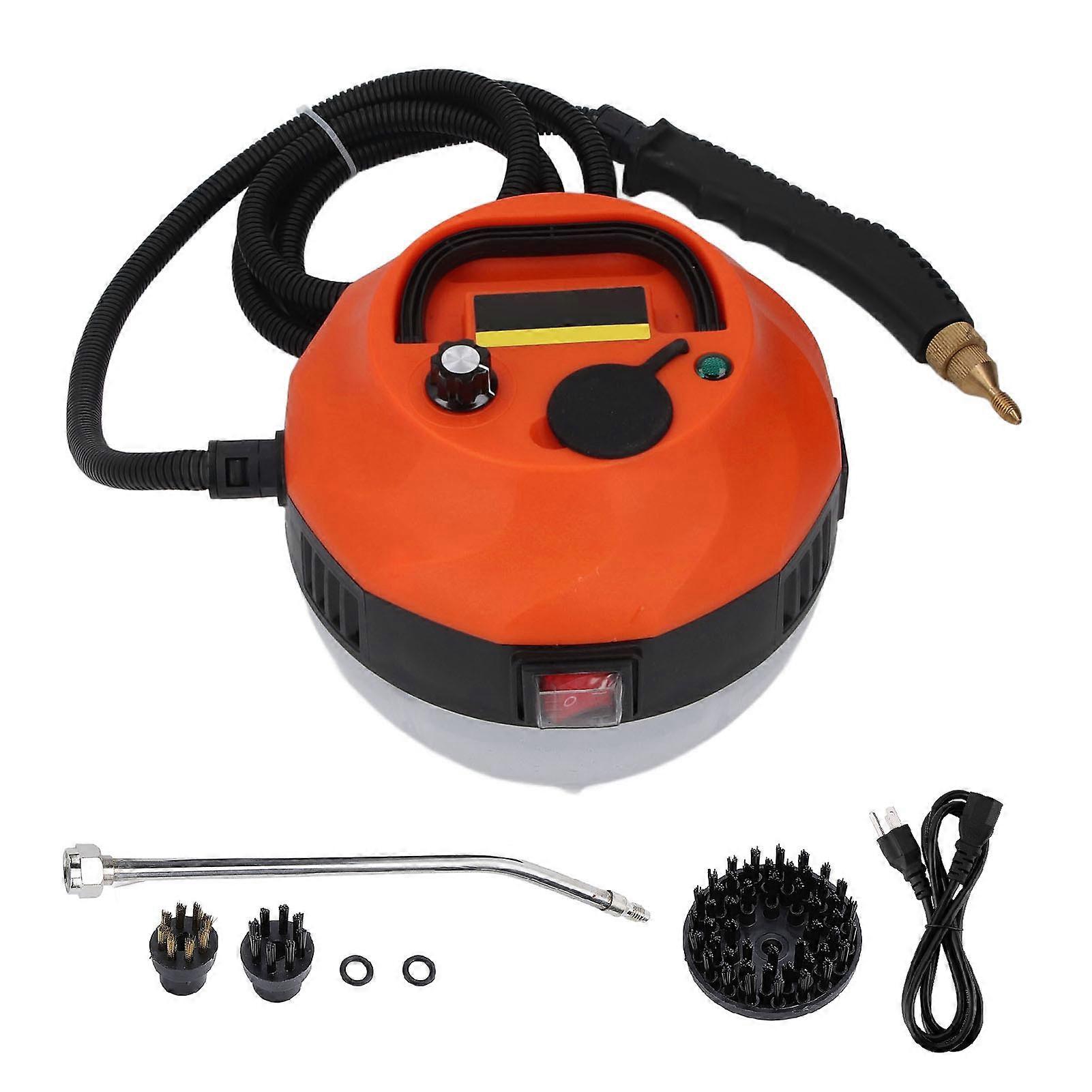 50-400 مل / دقيقة منظف مع ضغط البخاخ غسالة بخار ذات درجة حرارة عالية لبلاط أرضية الحمام للمطبخ البرتقالي