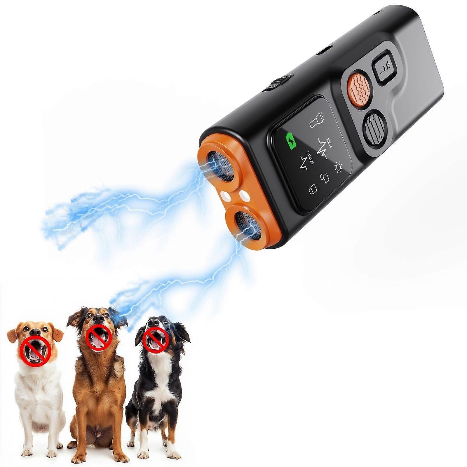 Anti Barking Device for Dogs, Ultrasonic Bark Deterrent Device,  Upgraded, HD Display, LED Flashlight, 3 Modes