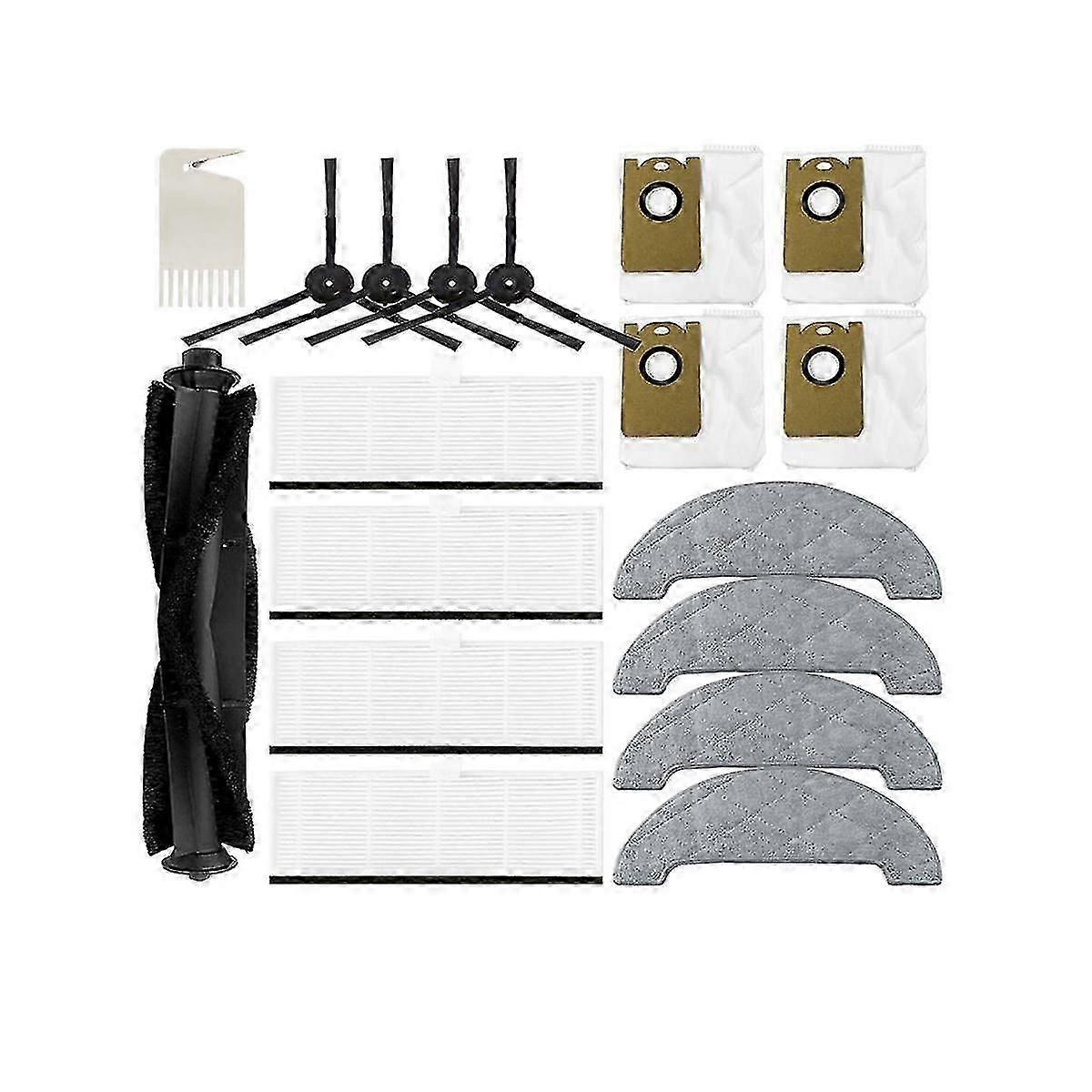 Replacement For N2 Robot Vacuum Cleaner Accessories Main Brush Side Brush Hepa Filter Mop Dust Bag