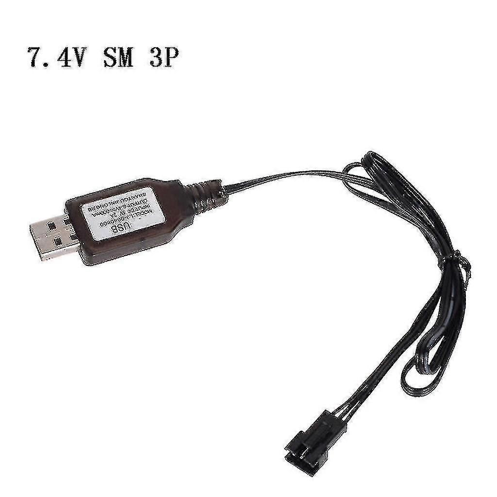 6.4V to 7.4V Rechargeable Li-ion Battery for SM-3P RC Toys with Portable USB Charger