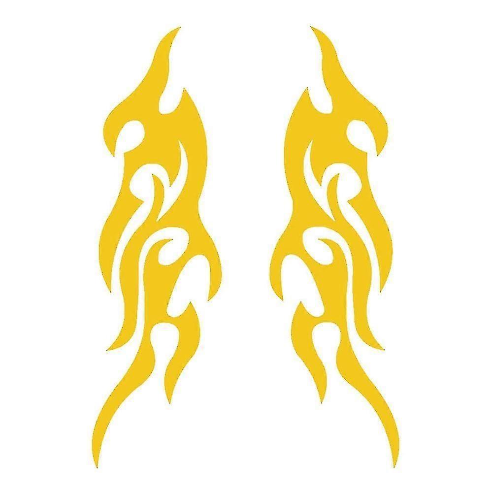 1 Pair Stylish Flame Car-Styling Side Rearview Mirrors Decals Sticker Decor