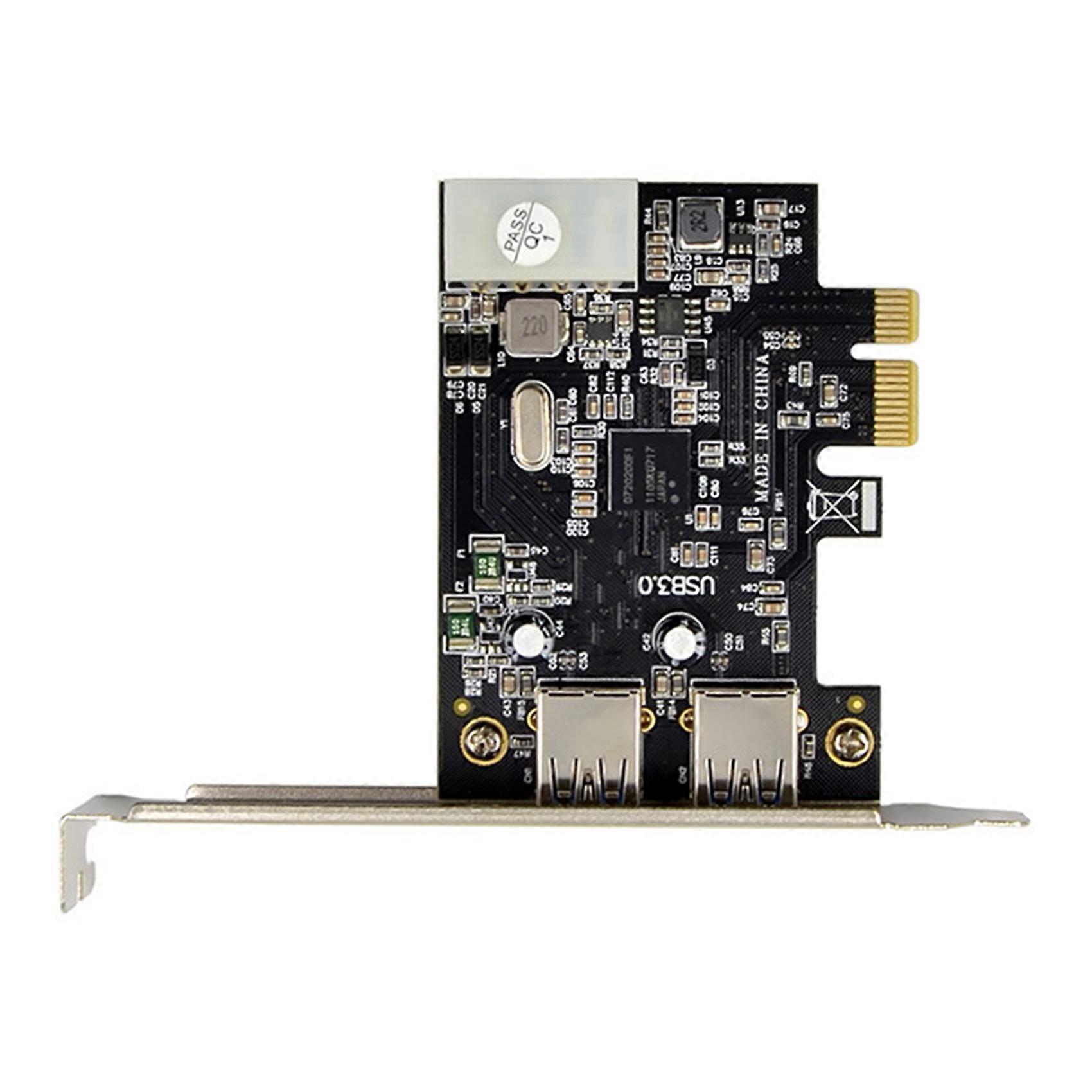 NEC720200 PCI-E X1 Riser Card Dual Port USB 3.0 Expansion Card 5G