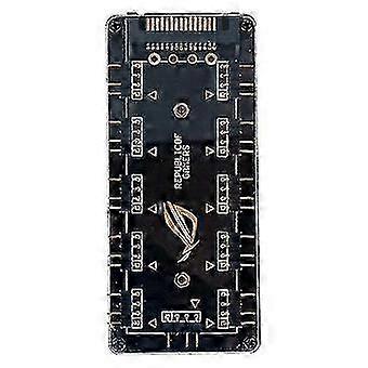 Rgb Led Splitter 10-port Hub With 50cm 3pin Extension Cord, Perfect 5v 3pin For Lots Of Rgb