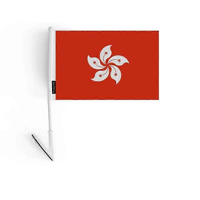 Adhesive flag - Hong Kong - 14 x 21 cm - 5 pieces - Polyester - Lightweight and durable