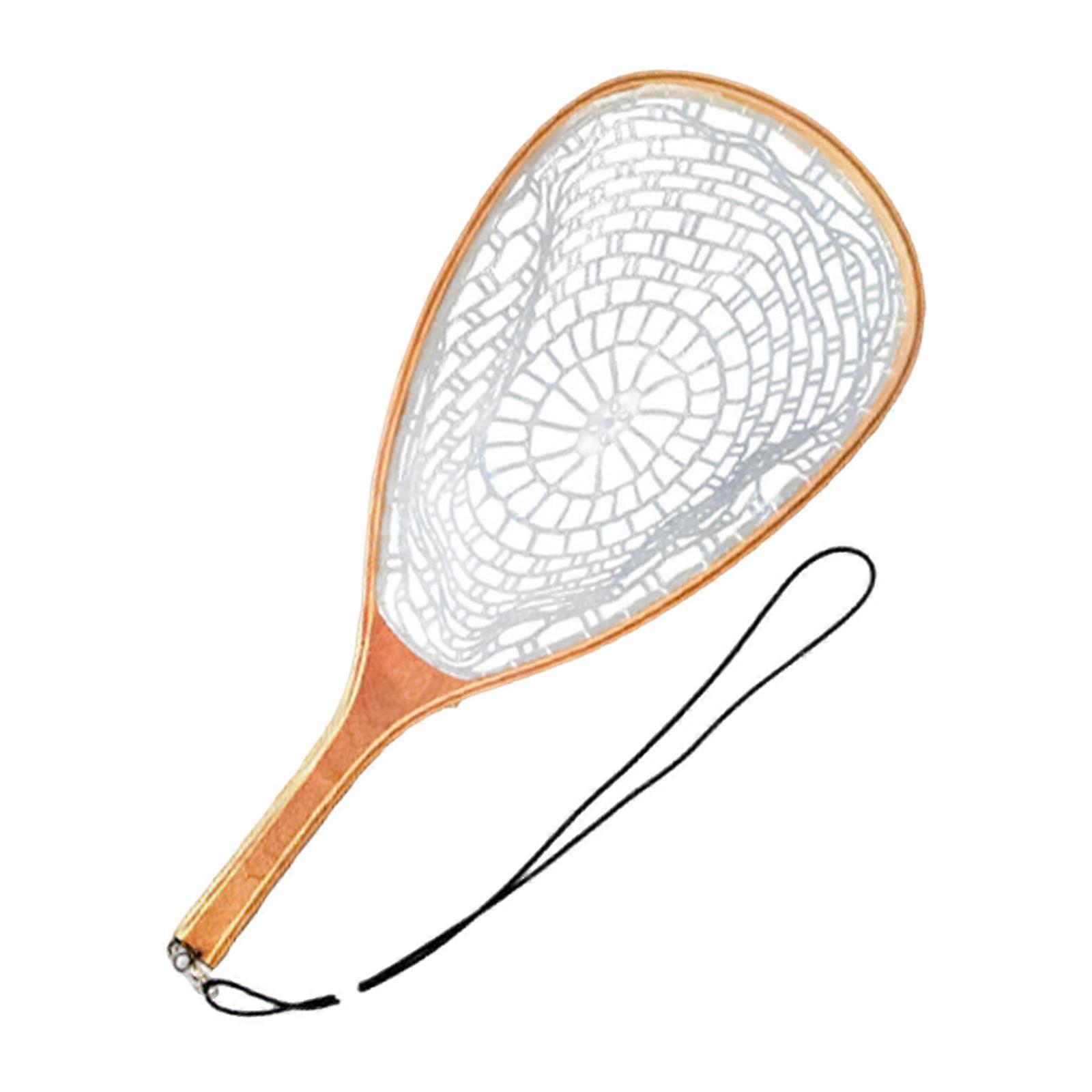 Light Weight Rubber Fishing Net Fishes Catching Releasing Net Tool Fly Fishing Landing Net for Catching and Release