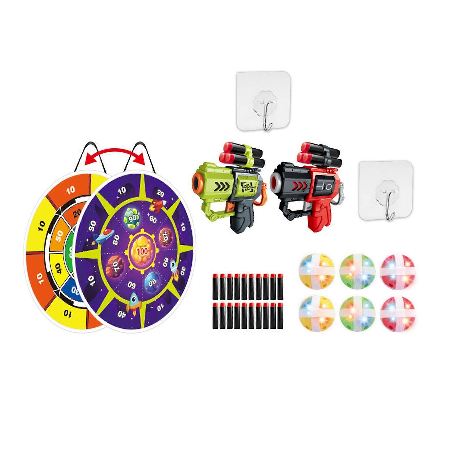 Safe Dartboard for Kids Funny Throwing Game for Parties and Outdoor Activities Dartboard with Soft Darts Blasters