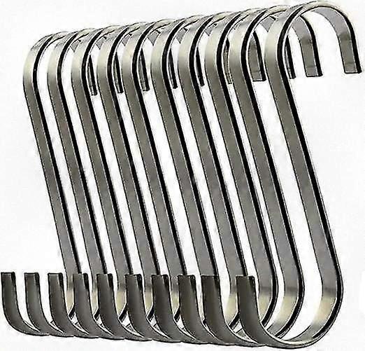 10pcs Durable Stainless Steel Hanging S-hooks for Various Uses