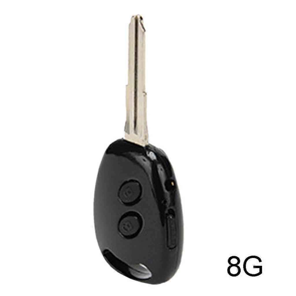 Mini Key Shaped Voice Recorder Professional 8G Noise Reduction Sound Recording MP3 Player Device for Business Meeting Grey