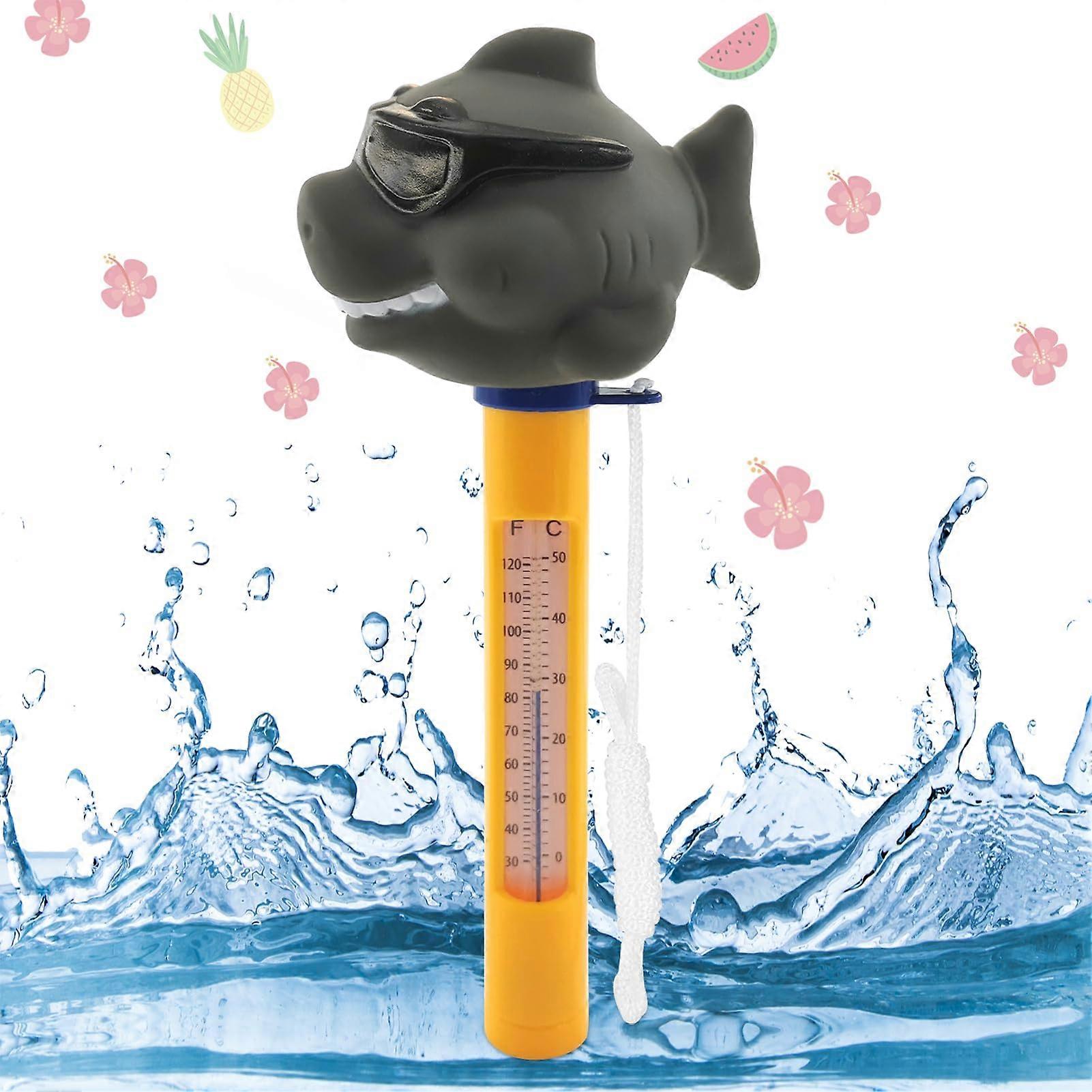 Floating Water Thermometer for Swimming Pool and Spa - Shatterproof Design with Cord - Ideal for Aquariums and Outdoor Use