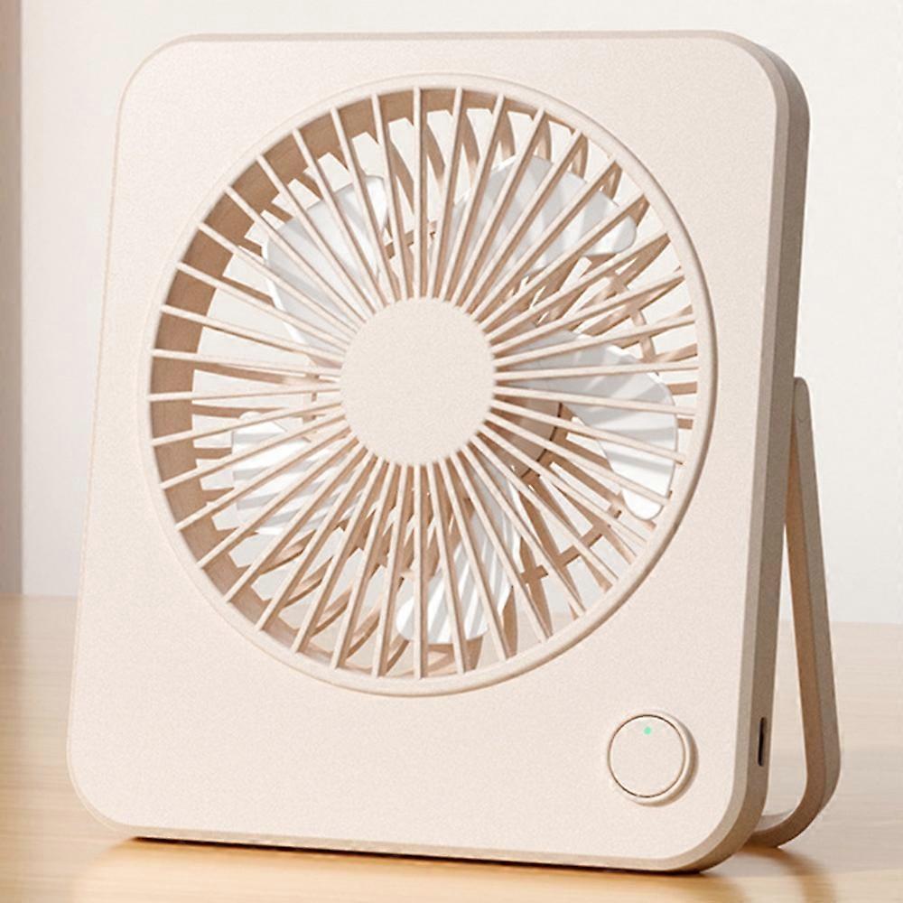 W70 Ultra Thin Desktop Fan USB Rechargeable Quiet Portable Handheld Fan with 1200mAh Battery