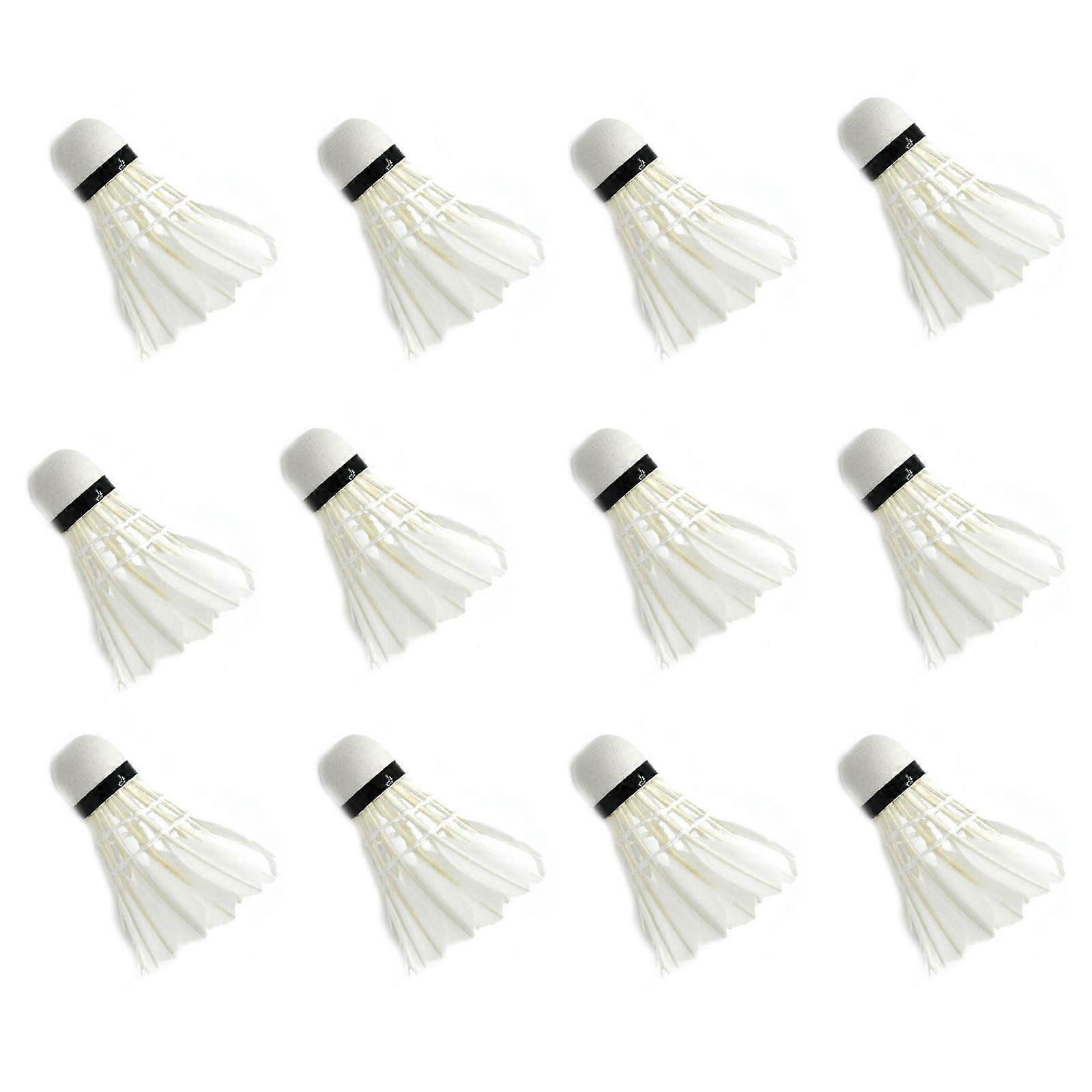 Professional Shuttlecocks with Durability, Stability and Balancing Duck Hair, Badminton, Shuttlecocks, Badminton Pack of 12