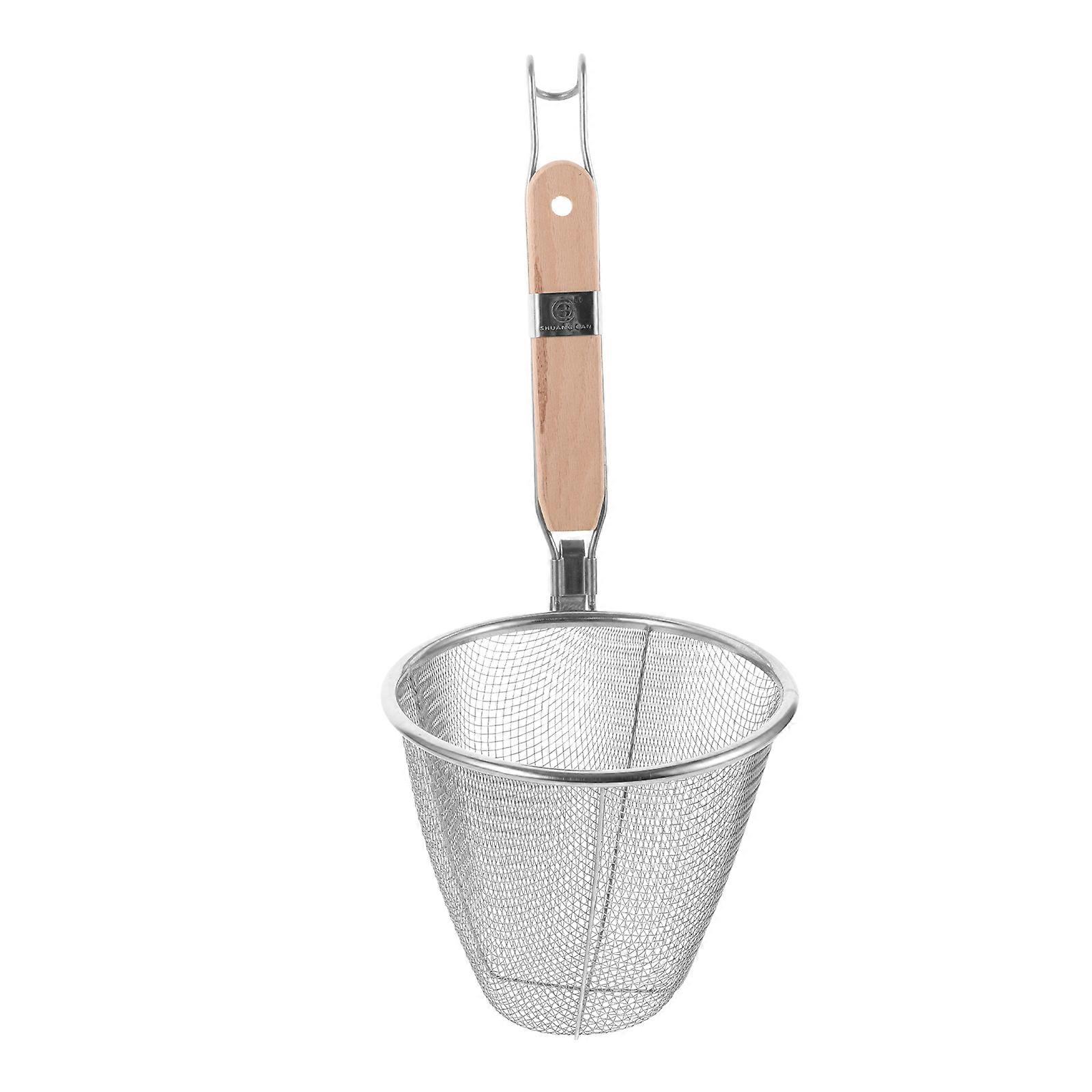 Pasta Strainer with Ergonomic Handle, Perfect for Filtering and Serving