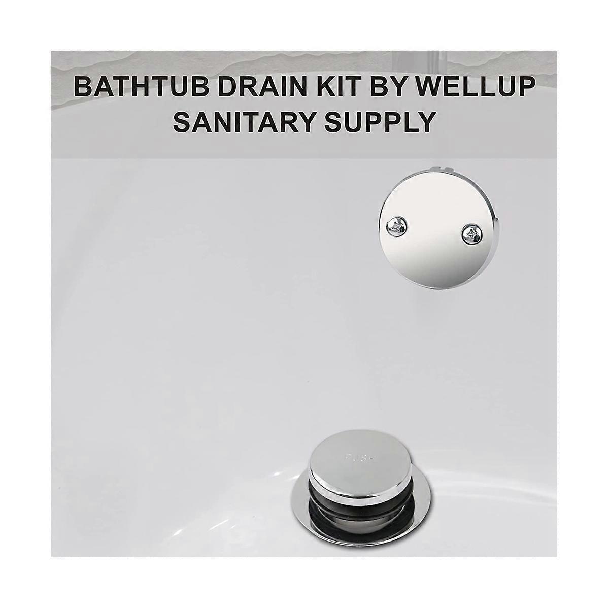 Chrome Tip Toe Bathtub Tub Drain Conversion Kit Assembly