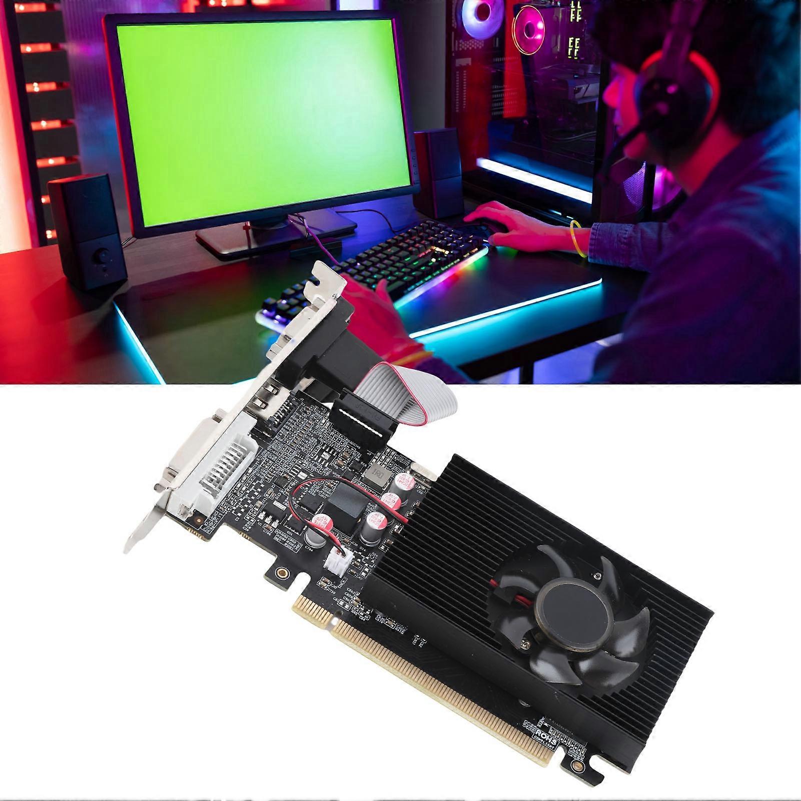 2 GB DDR3 64BIT PCI E Grafikkarte 2560X1600 Auflösung Leise Desktop-Computer Gaming-Grafikkarte für Win 10 11 7 8