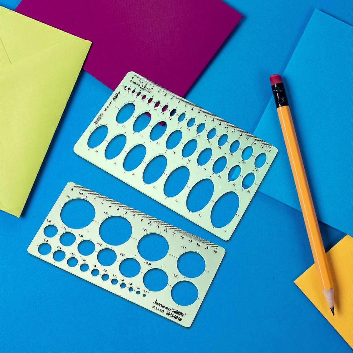 Geometric Drawing Tools, Measuring Ruler for Accurate Circle Ellipse Creation