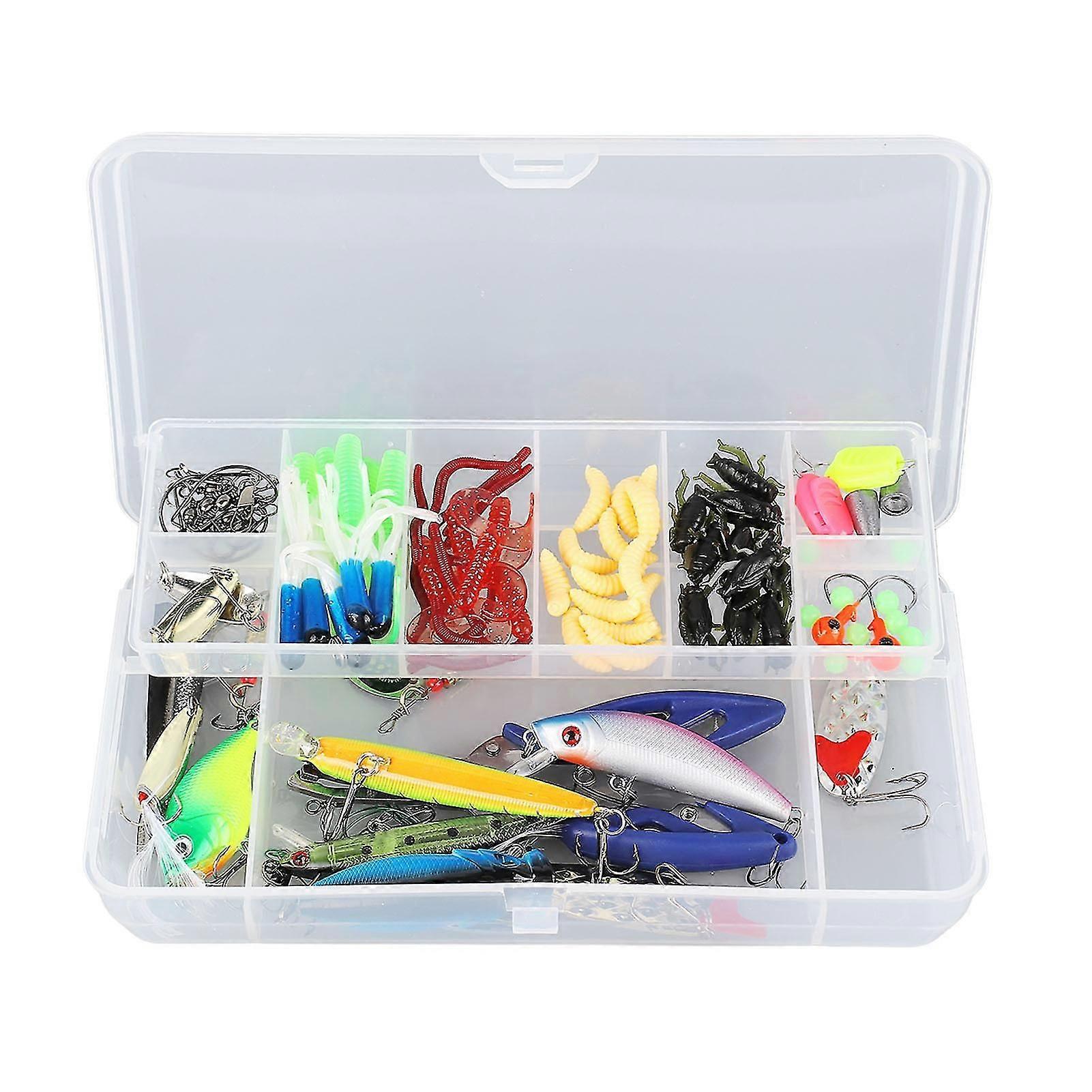 103-teiliges Angelköder-Kit Multifunktionales hochfestes, lebendiges, lebensechtes Angelköder-Köder-Kit