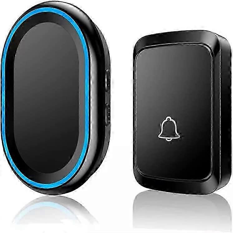 Wireless Doorbell with LED - 300m Range, 1 Bell & 1 Button, Smart Home Device