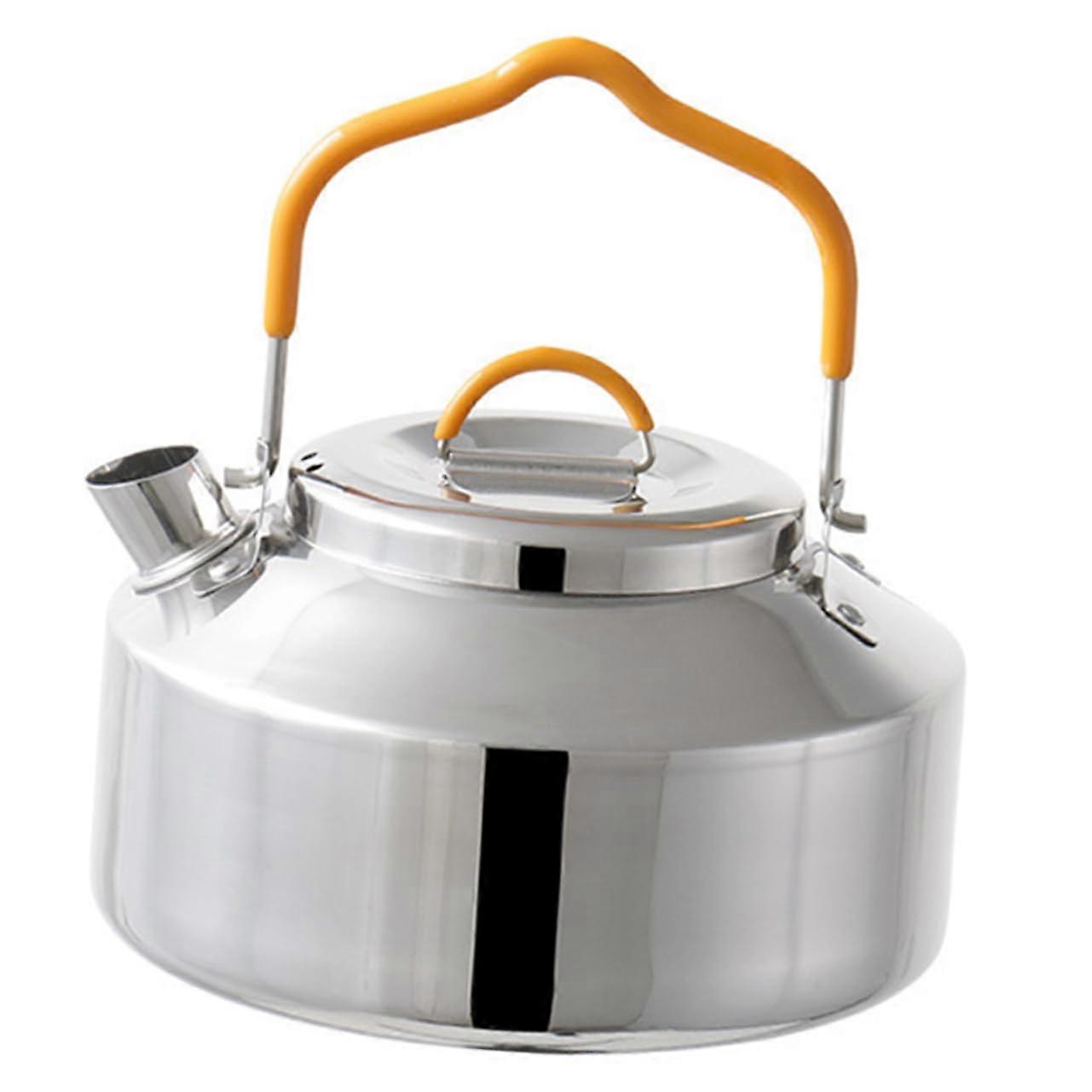 Camping Kettle for Gas Stove and Induction Cooktop for Outdoor Activities Tea and Preparation