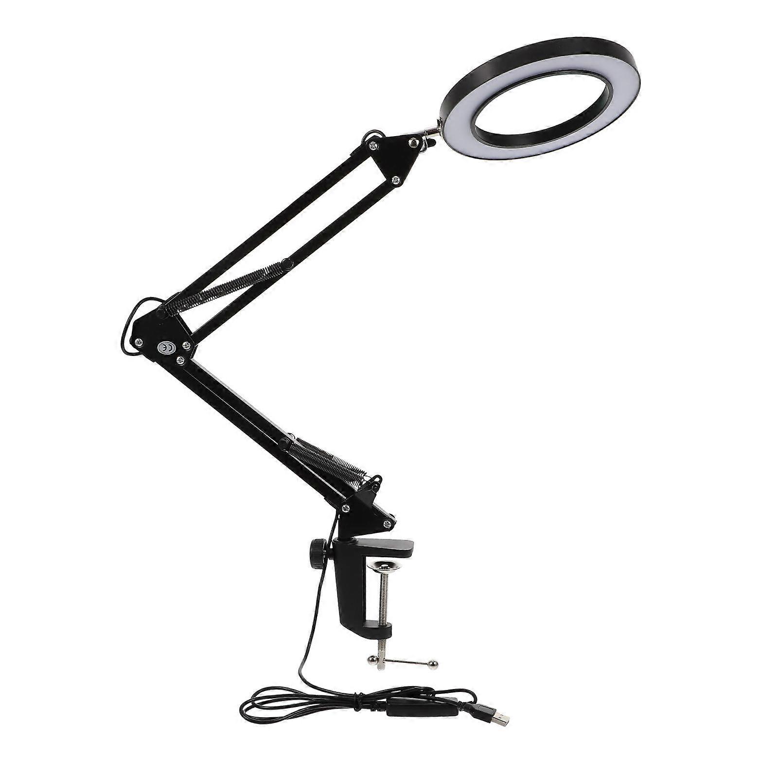 Stable LED Desk Lamp with Foldable Mechanism and Versatile Usage Options