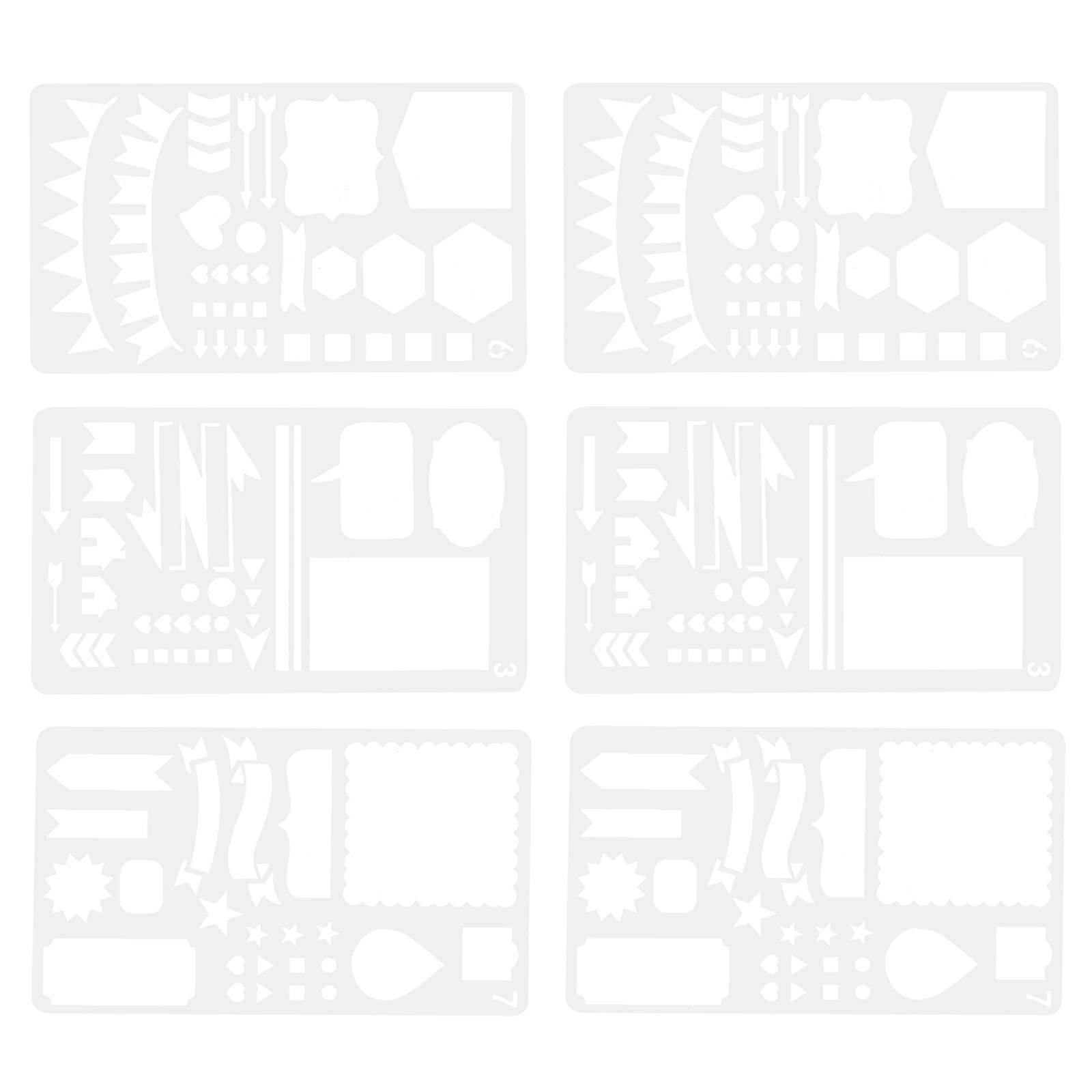 PET Material Stencil Set, Ideal for Repeated Use in Art Projects