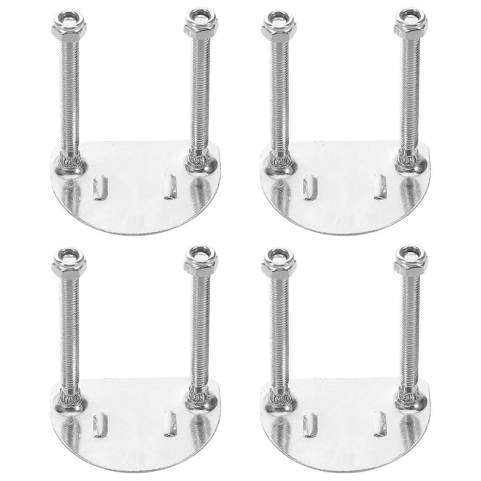 4pcs Roller Skates Bracket Plate Double Row Skate Base Hardware Four Wheels Roller Skates Bracket For Roller Skate Repair And Installation