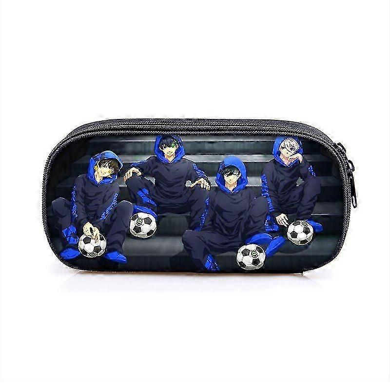 Blue Lock Suitable Large Capacity Multi-functional Student Pen Bag with Multiple Compartments j3968