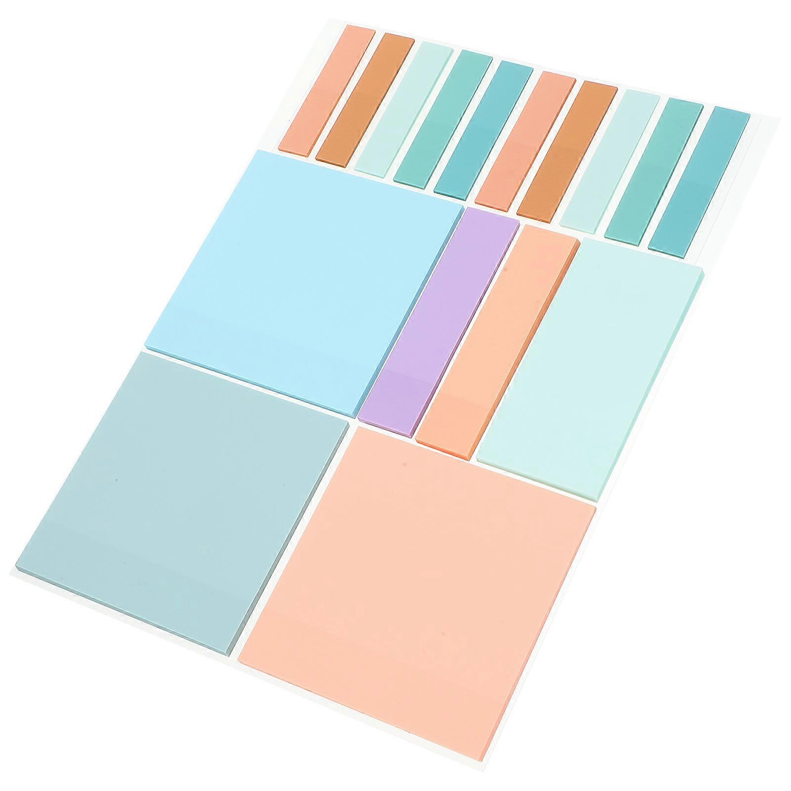 Compact Memo Pads Note Stickers Repositionable Transparent 500Pcs
