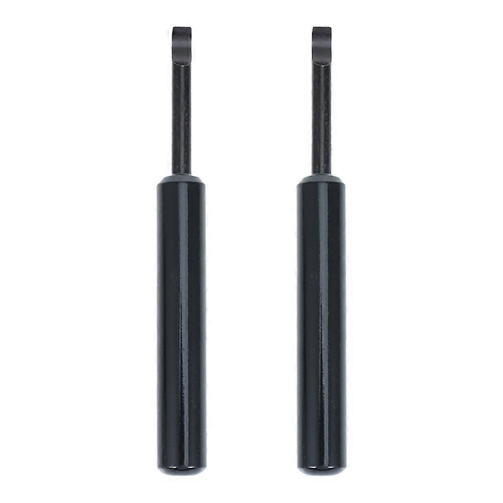 Watch Repair Tool for Opening Back Covers Pry Bar Disassembler 2pcs Black Stainless Steel