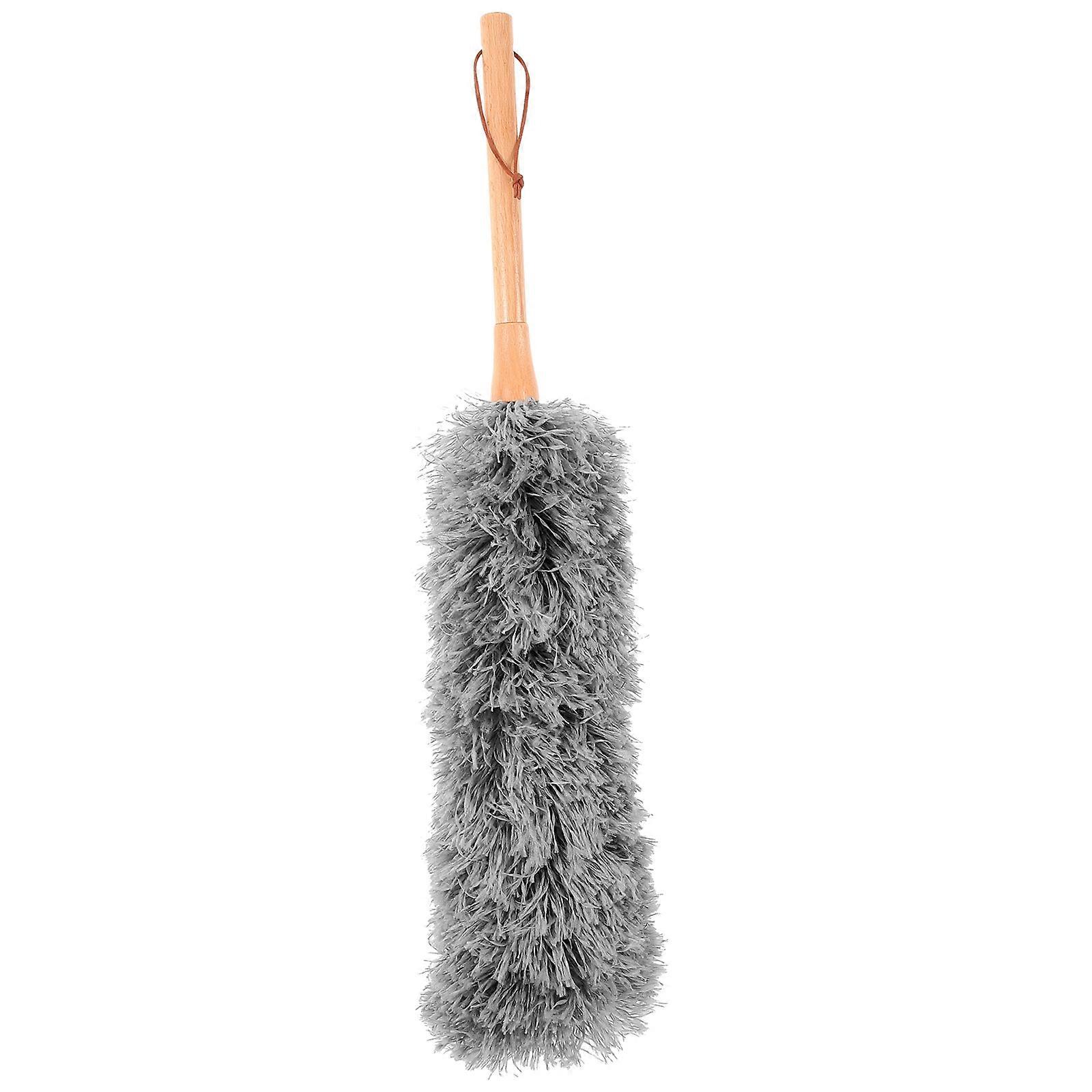 Cleaning Duster Washable Dusting Brush Dust Remover Tool for Car Computer Grey Long Handle Static Electricity Dust 1Pcs
