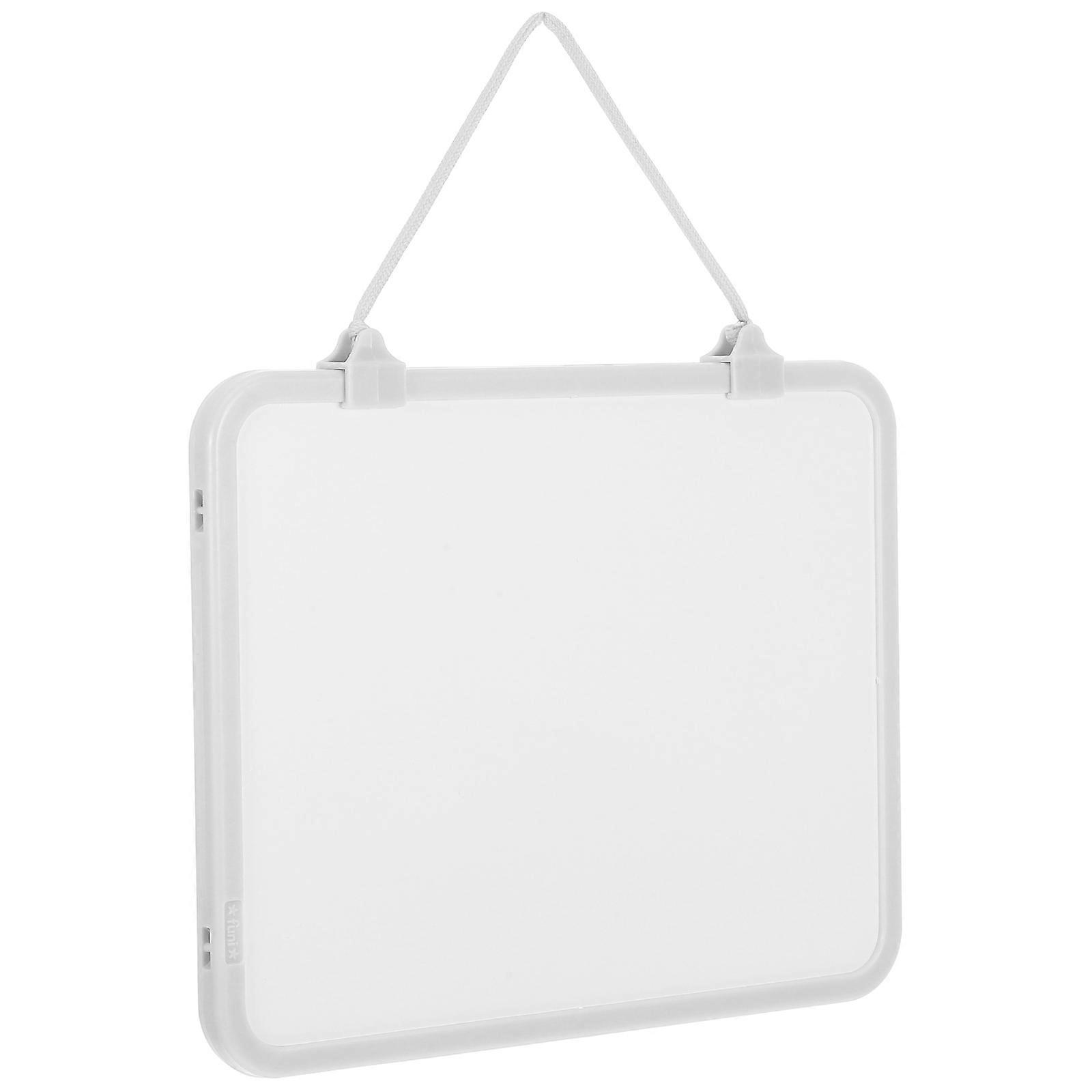 Small Dry Erase Board Magnetic Erasable Writing Surface Home Office Use Beige Rectangular 1Set